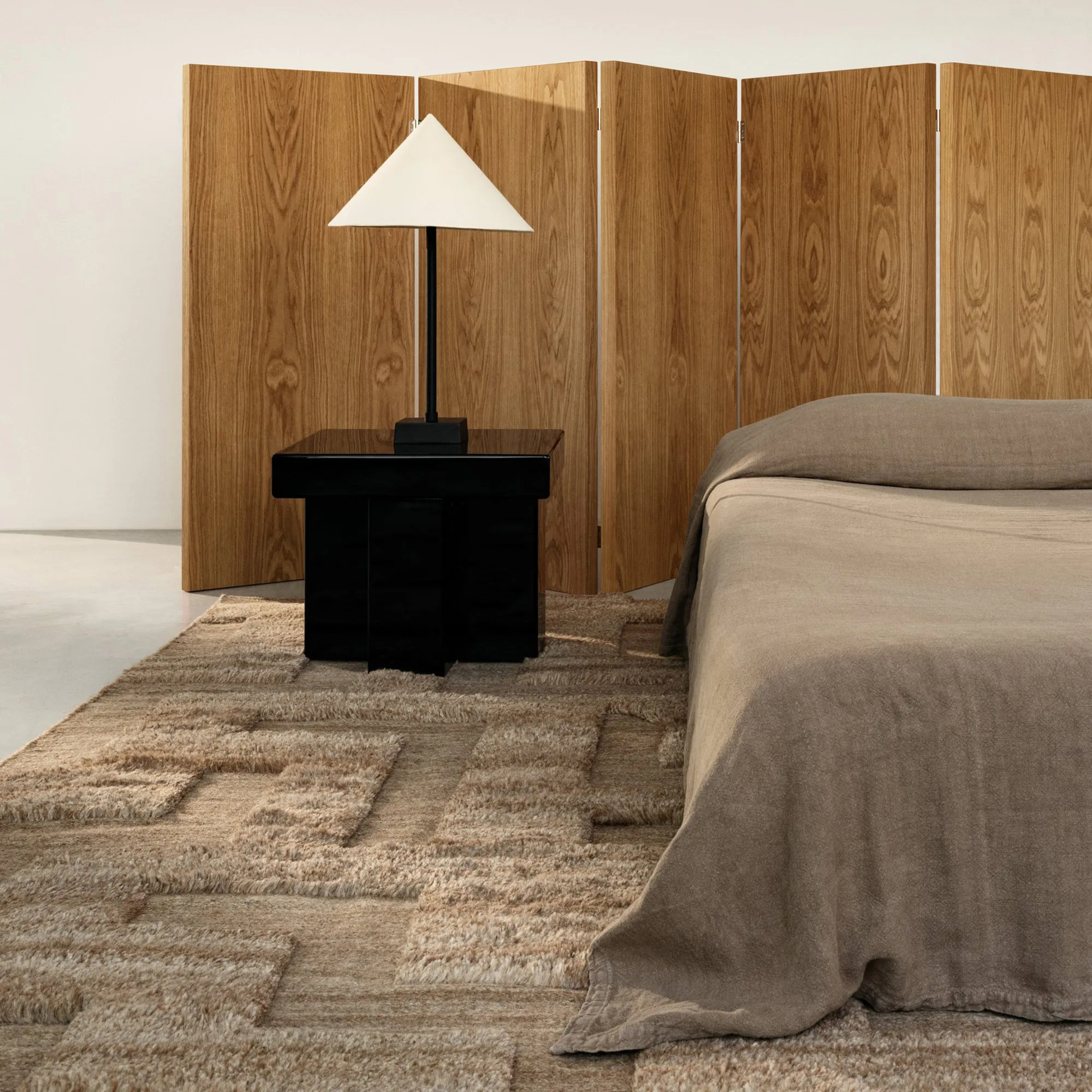 Boho Brown Mix wool rug - 4