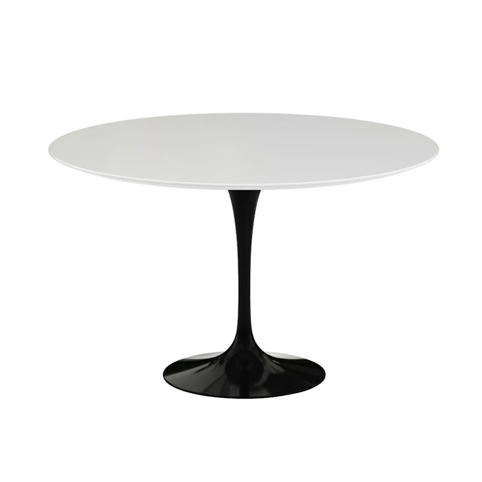 Saarinen Round Table For Outdoor, Rund, Ø 120 cm, Svart underrede