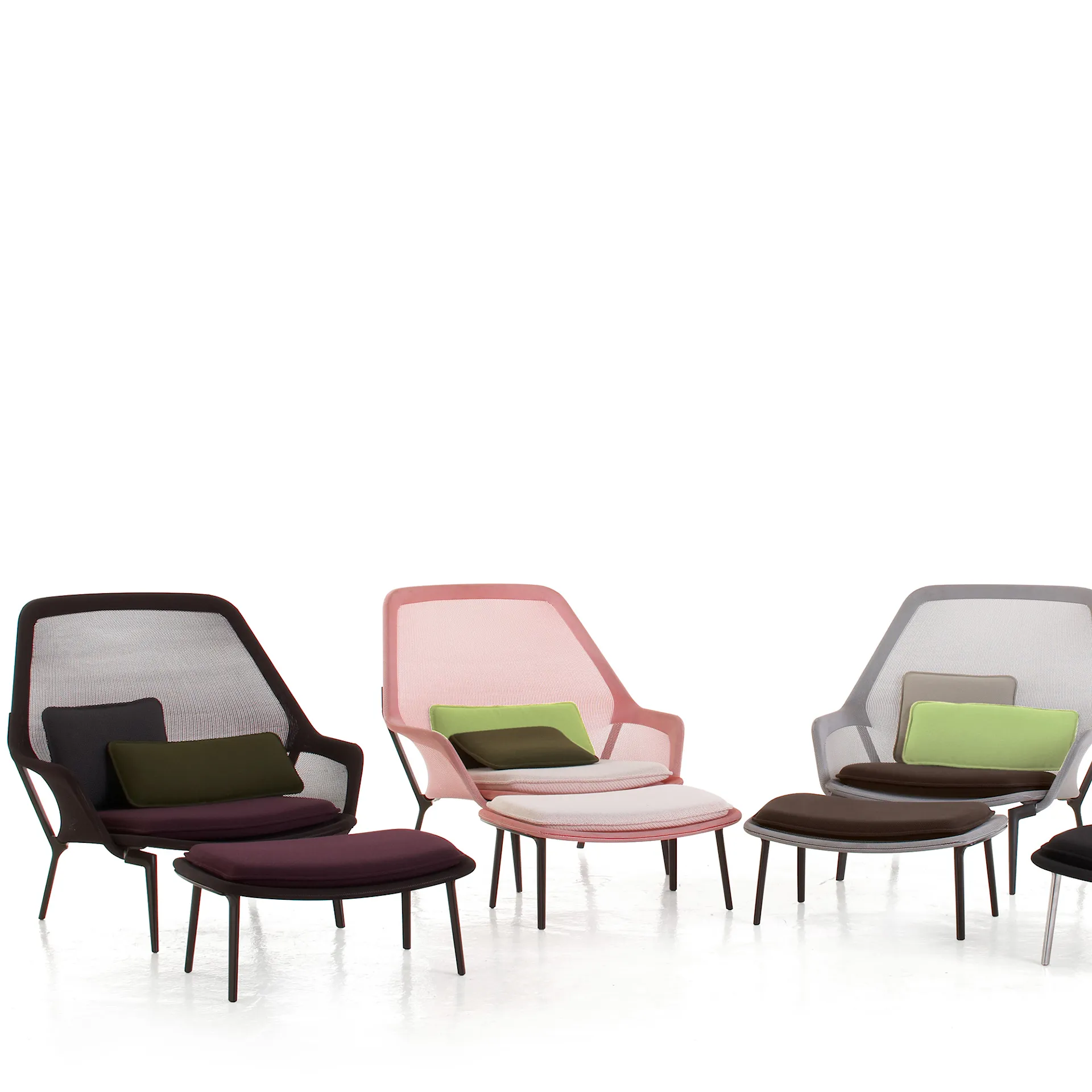 Slow Chair  Ottoman - Vitra - Ronan & Erwan Bouroullec - NO GA