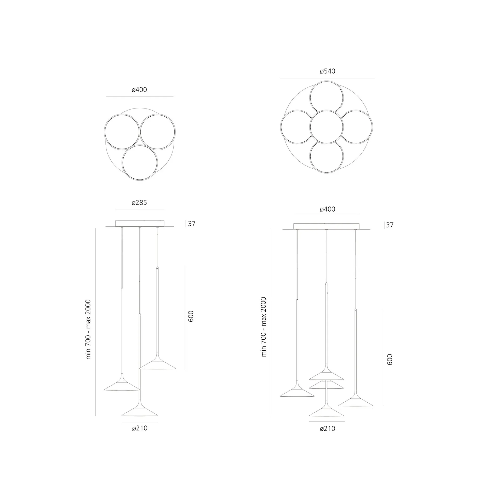 Orsa Cluster Pendant Lamp - Artemide - NO GA