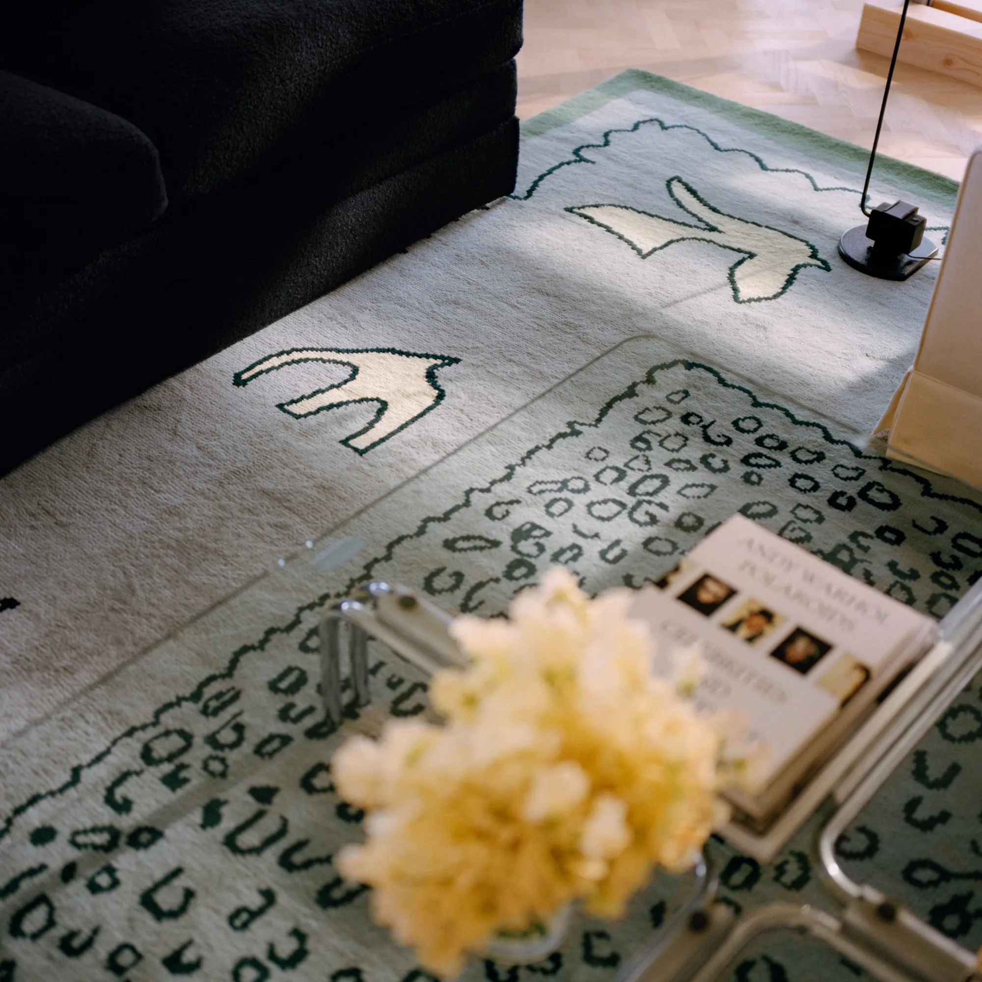 Columba Blue wool rug - 3