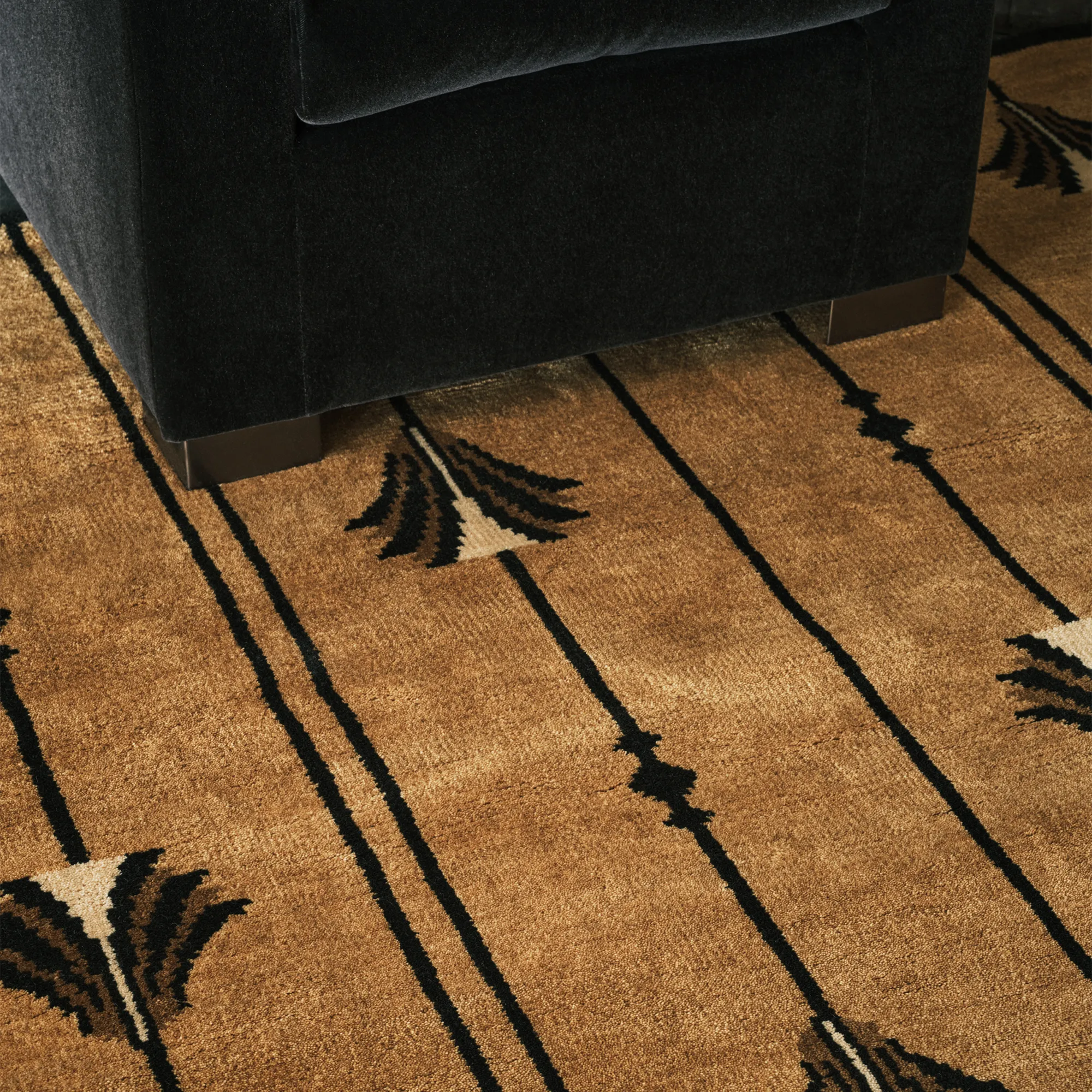 Grace 04 Camel wool rug - 3
