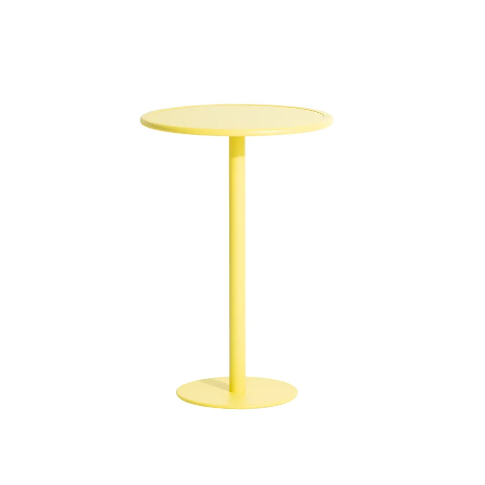 Week-End Round Bistro Table, Yellow