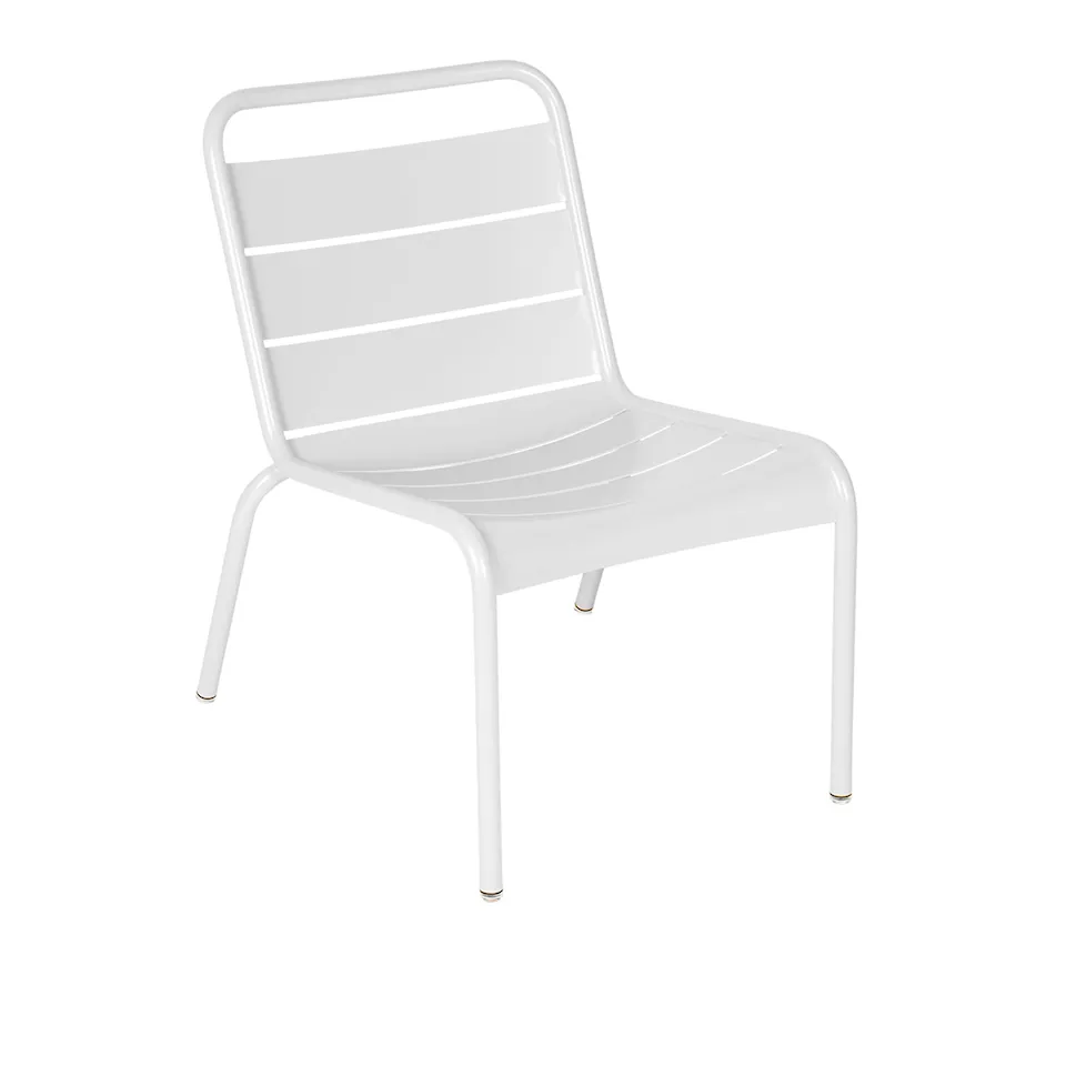 Luxembourg Lounge Chair, Cotton White