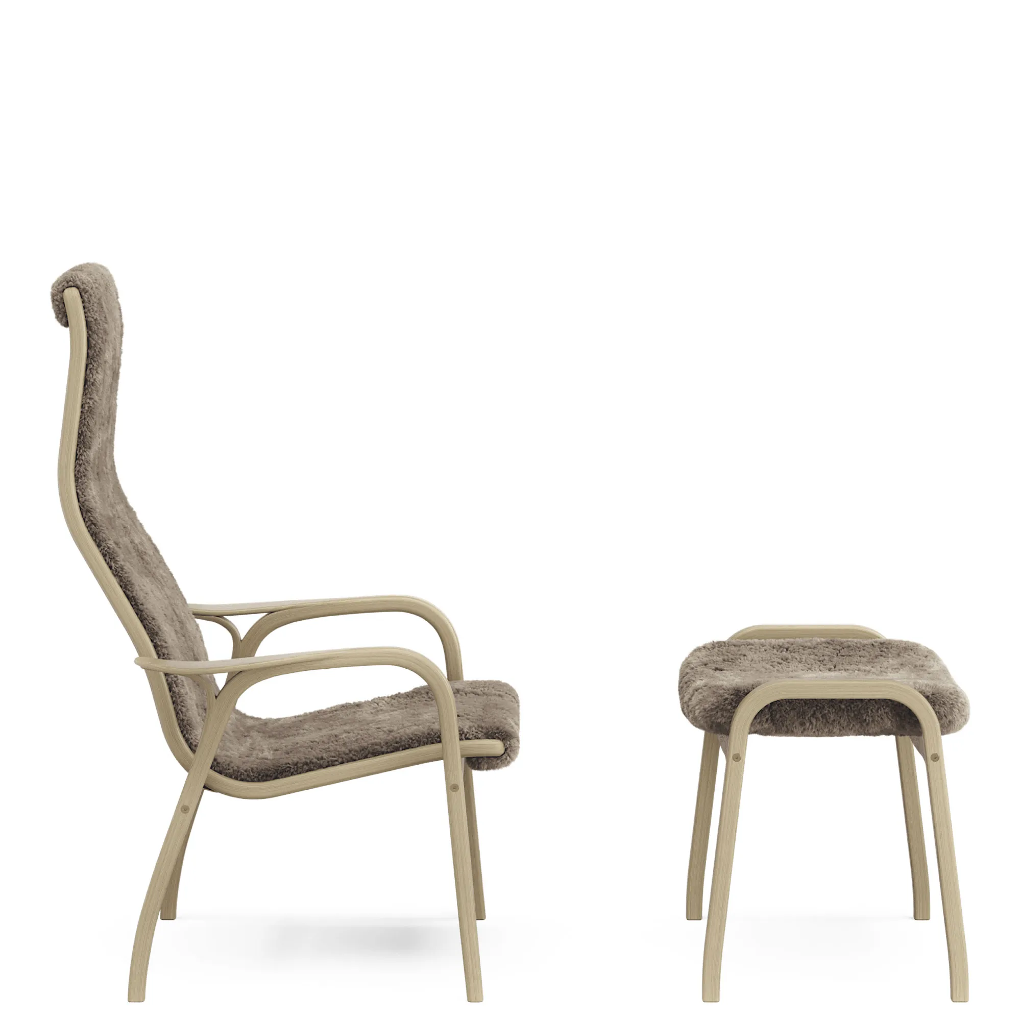 Lamino armchair and footstool - 2