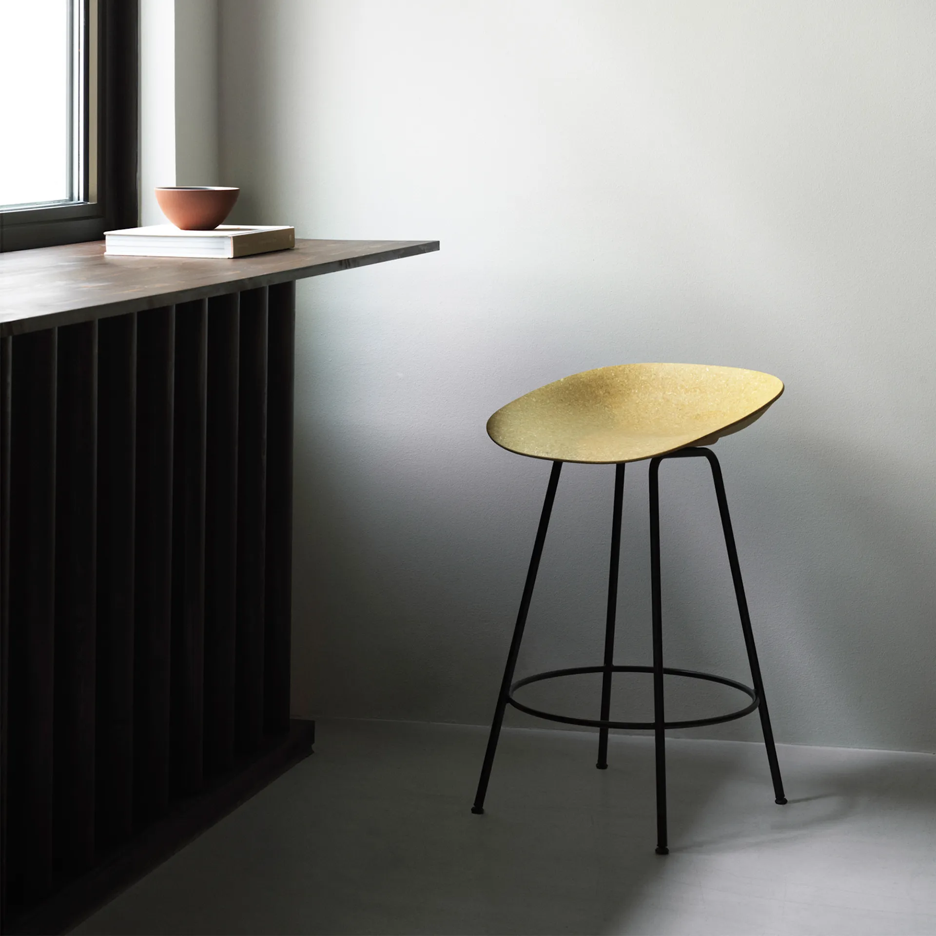 Mat Barstool 65 cm Black Steel - Normann Copenhagen - NO GA