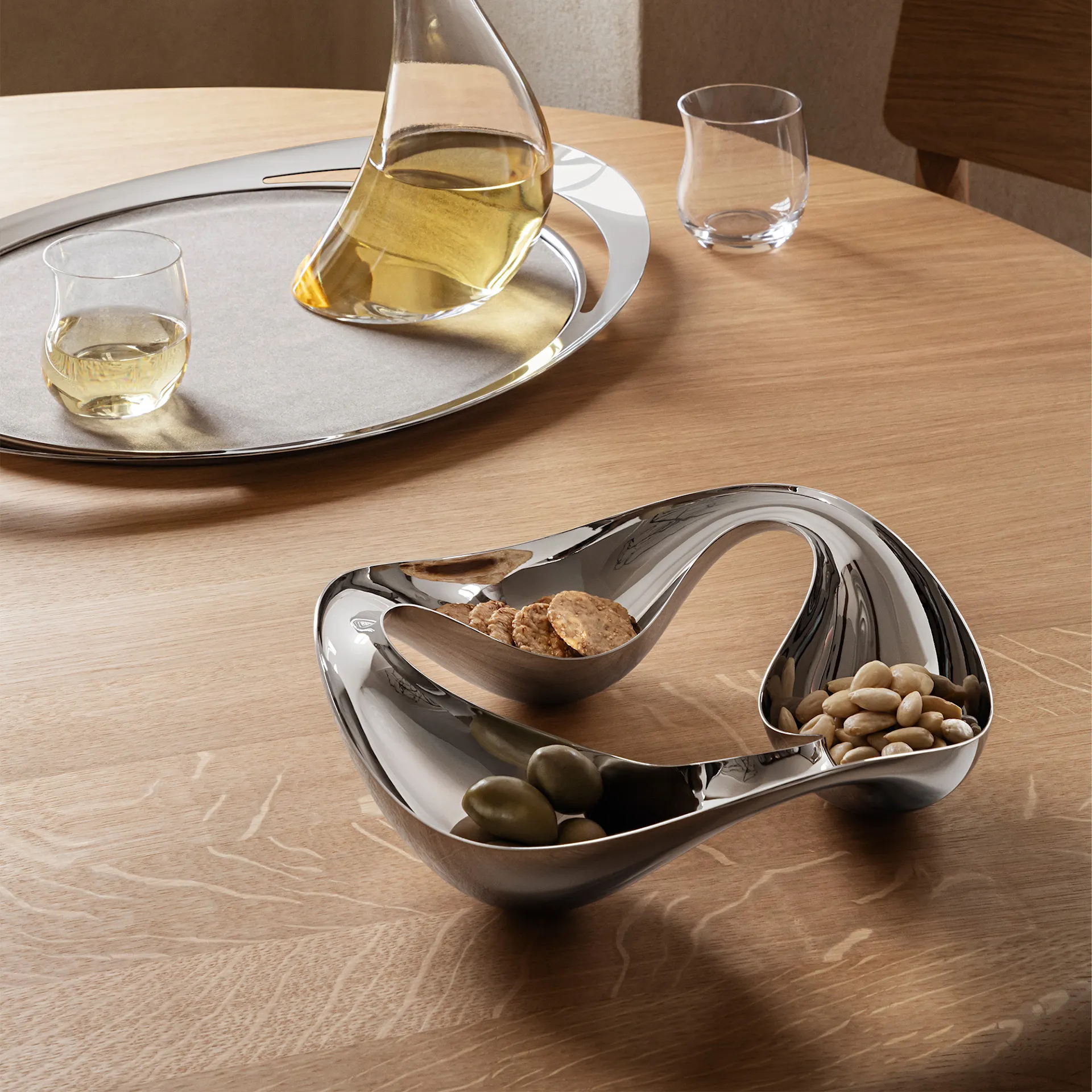 Cobra Triple Snack Bowl - Georg Jensen - NO GA