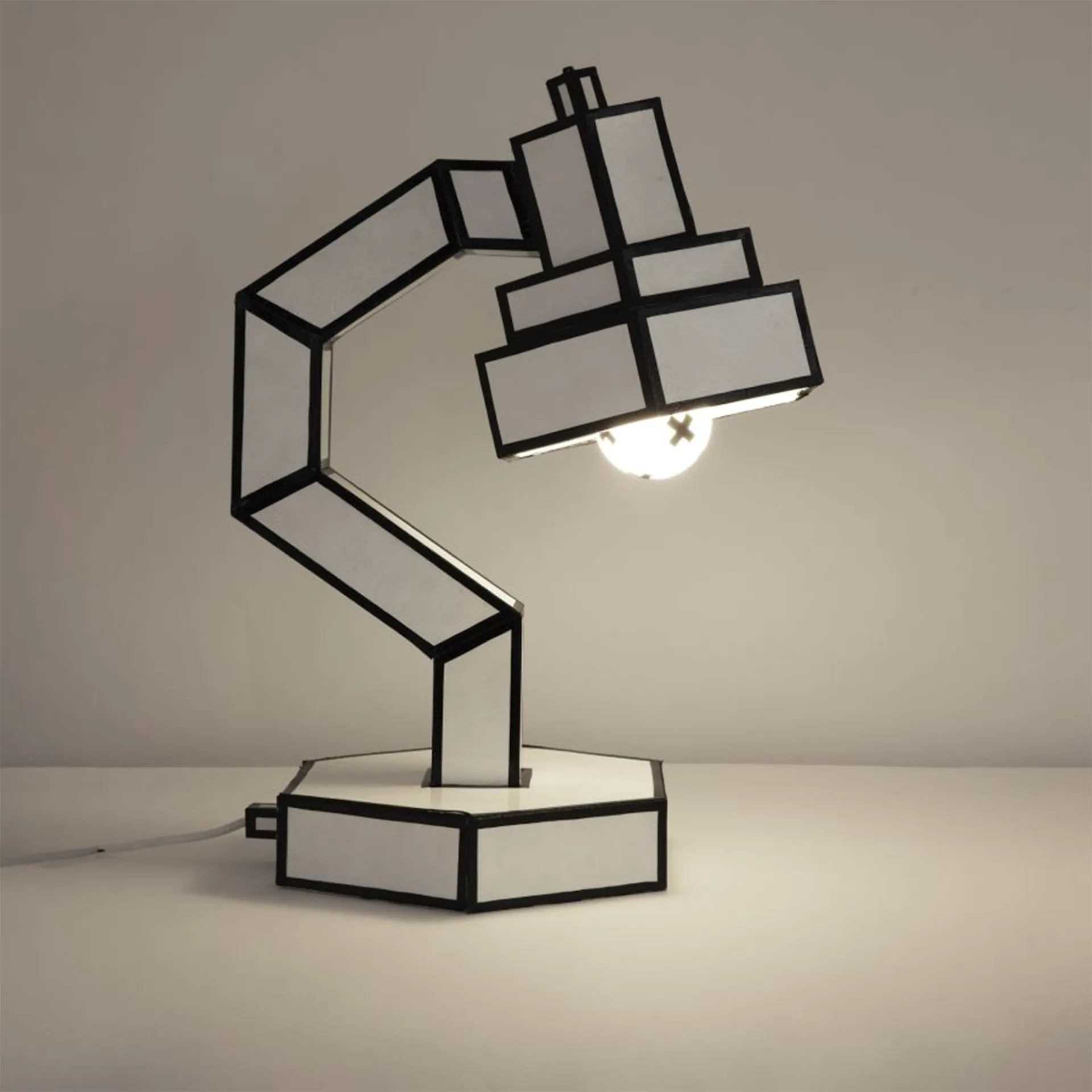 Desk Lamp Recycled Cardboard Cut & Paste - Seletti - NO GA