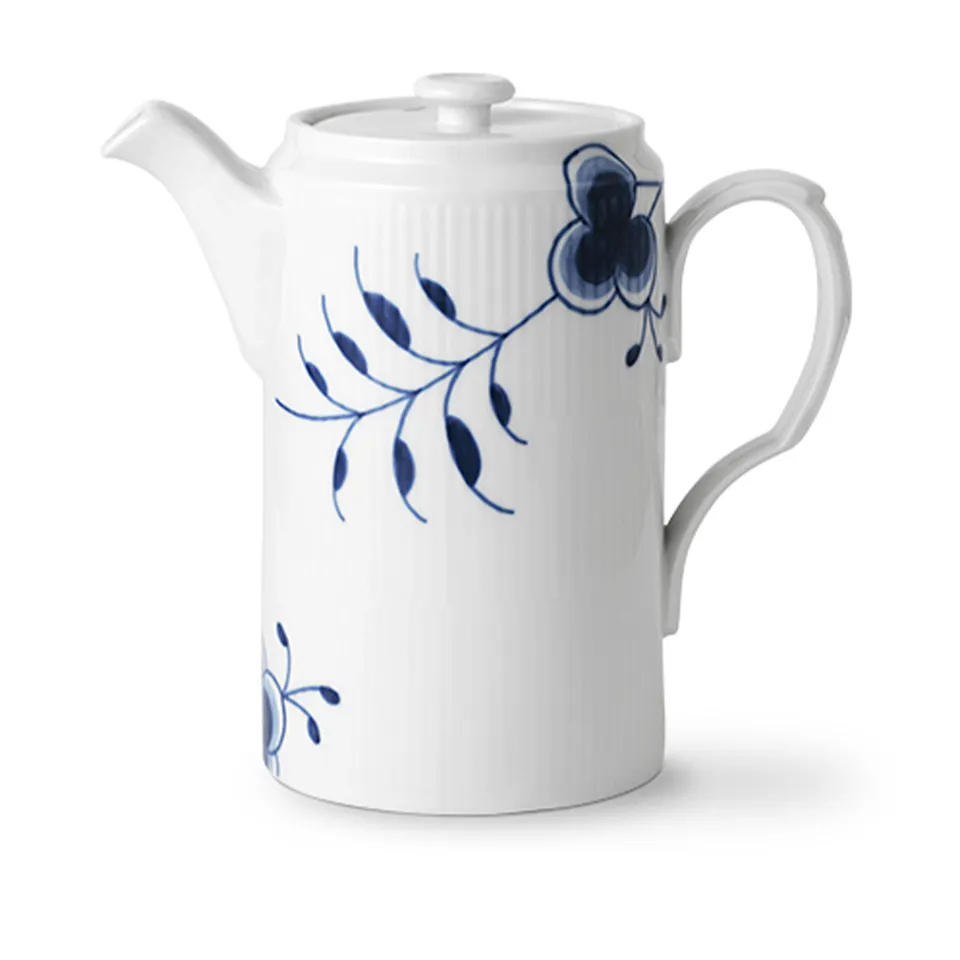 Blue Fluted Mega Jug with Lid 1.1 L