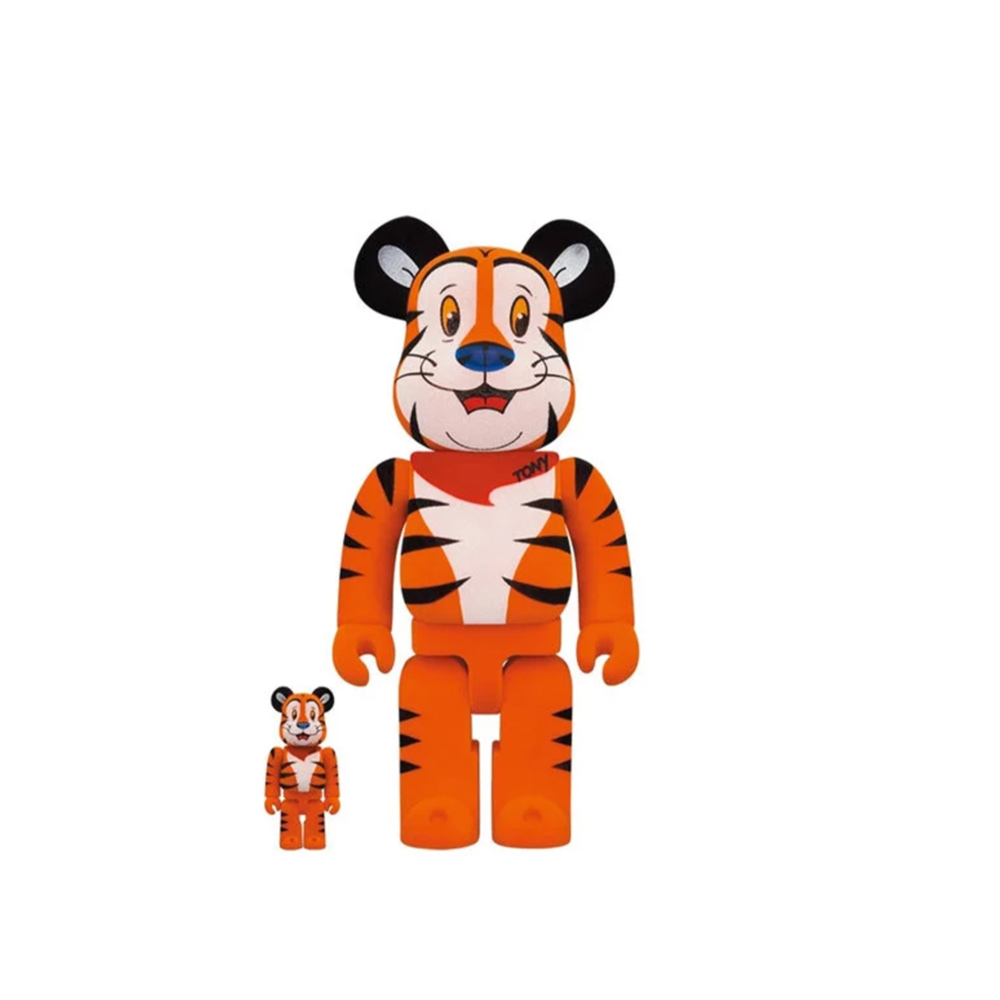 Buy BE@RBRICK Tony The Tiger Vintage Flocky Ver. 100% & 400% from Medicom  Toy | NO GA