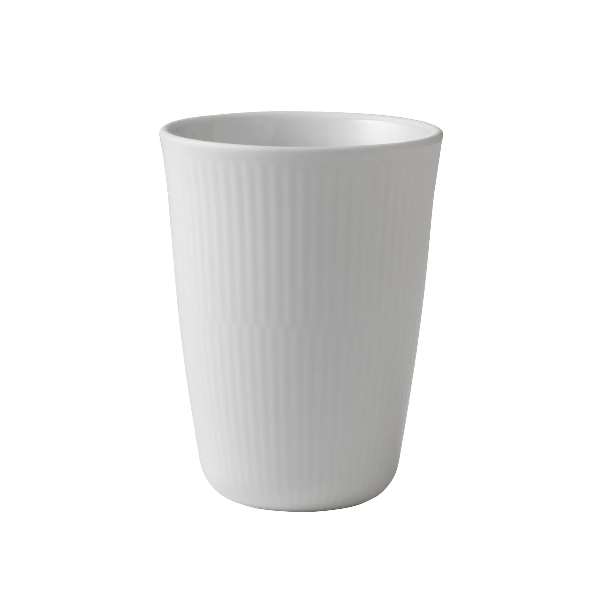 White Fluted Thermo Mug 39 cl - Royal Copenhagen - NO GA