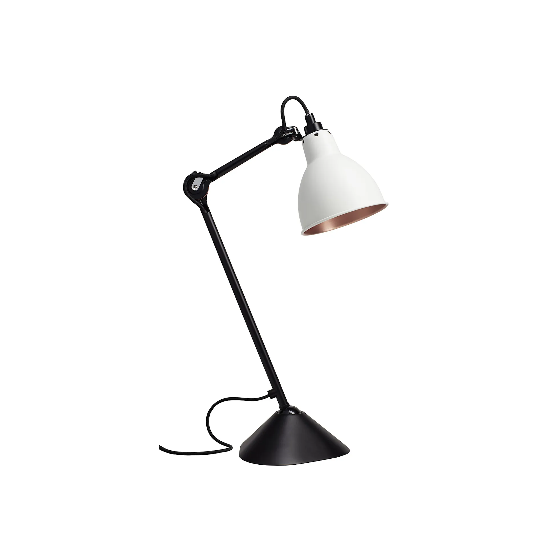 Lampe Gras No205 Round - Black base - Lampe Gras by DCWéditions - NO GA