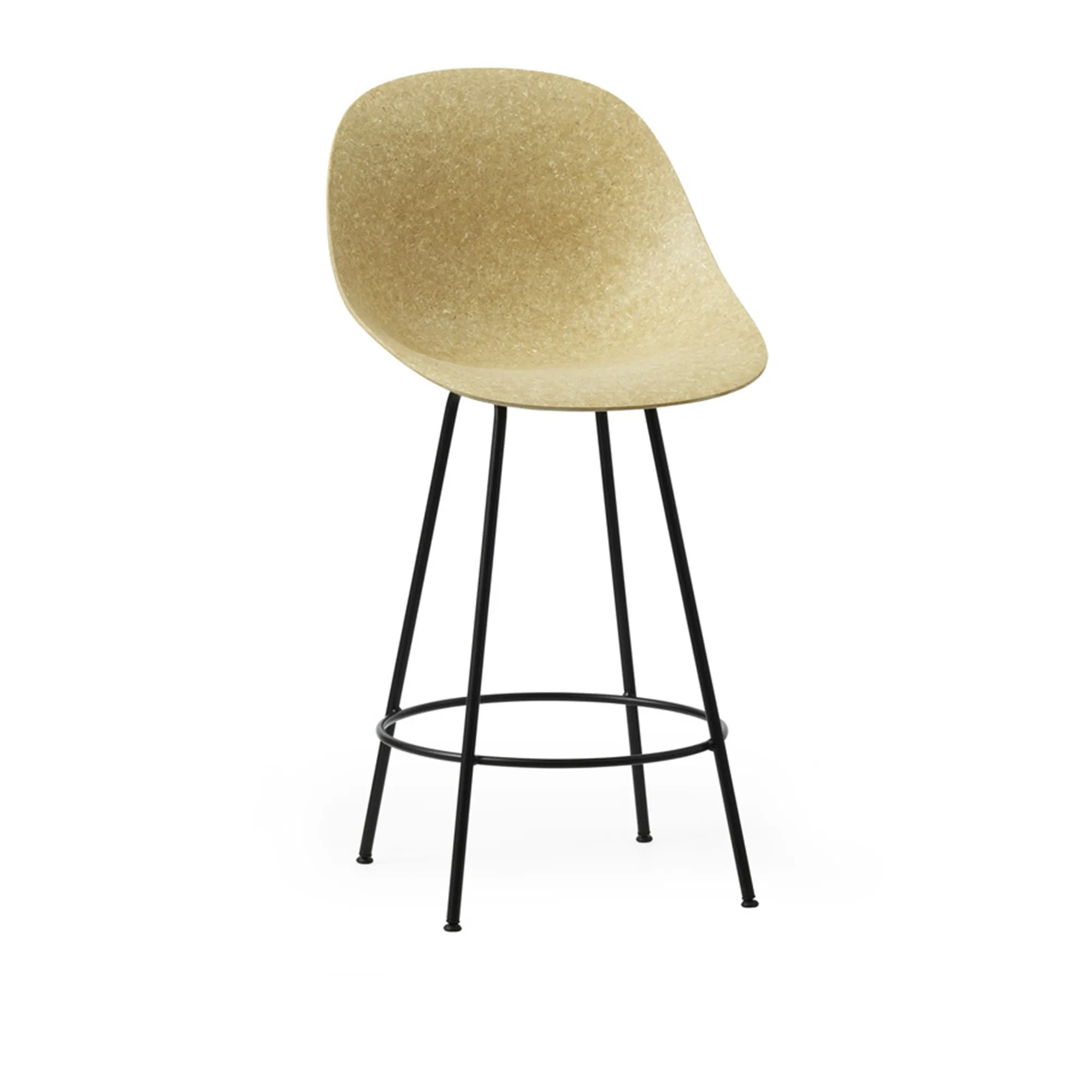 Mat Bar Chair 65 cm Black Steel - 2