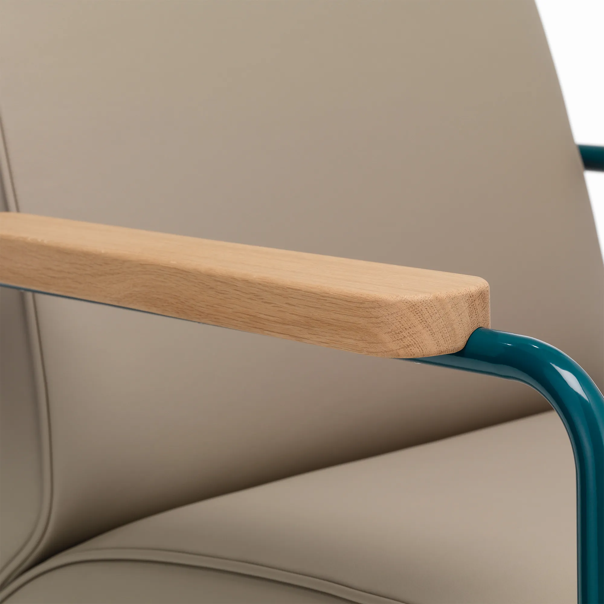Fauteuil de Salon Armchair Prouvé Bleu Marcoule