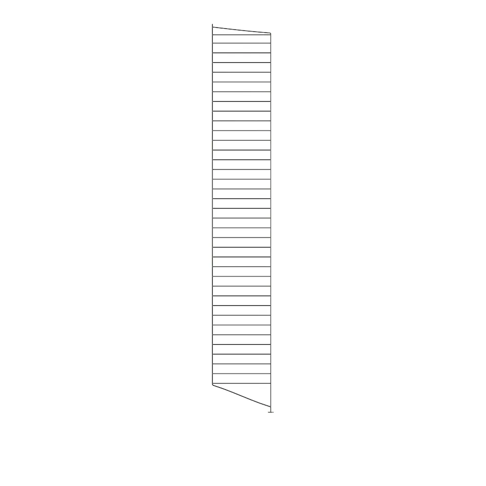 Gulvgavl 200x30cm 1-pack mørkegrå