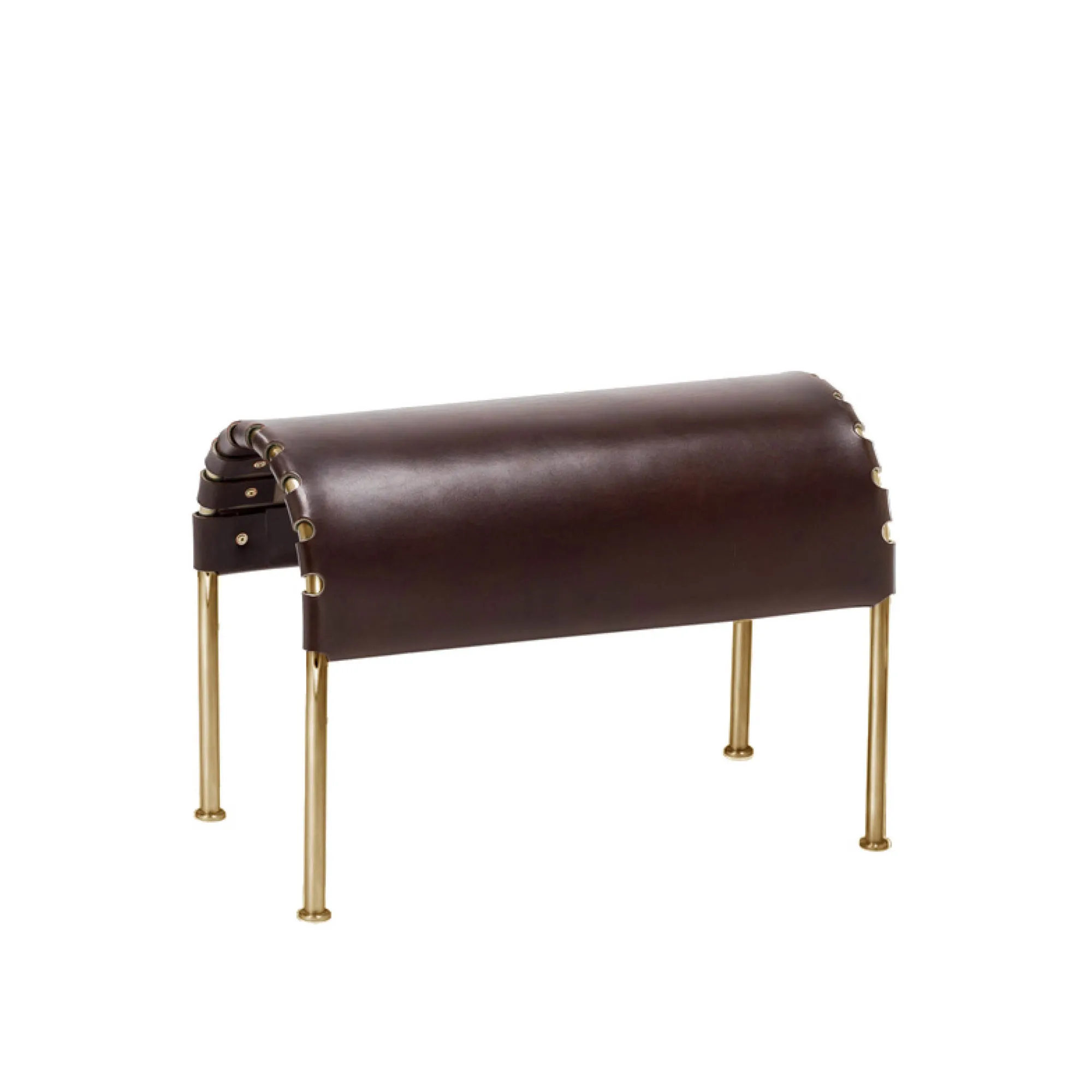 Bruno Footstool Brass - 1