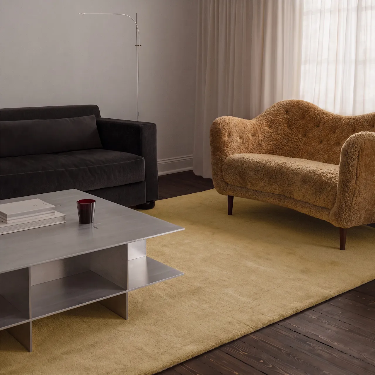 Origin Solid Sugar Wool Rug
