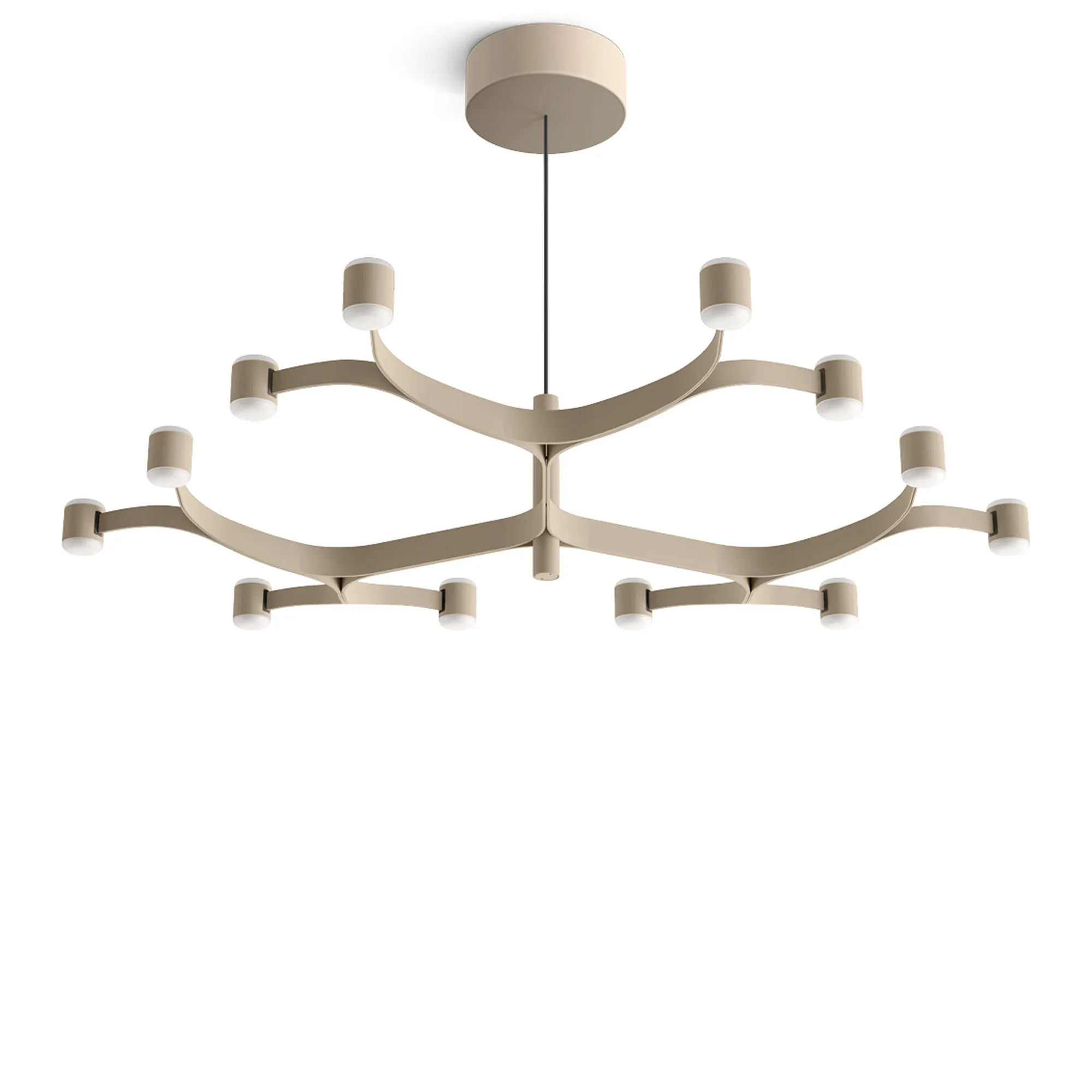 Fronda 12 Phase-Cut chandelier - 1
