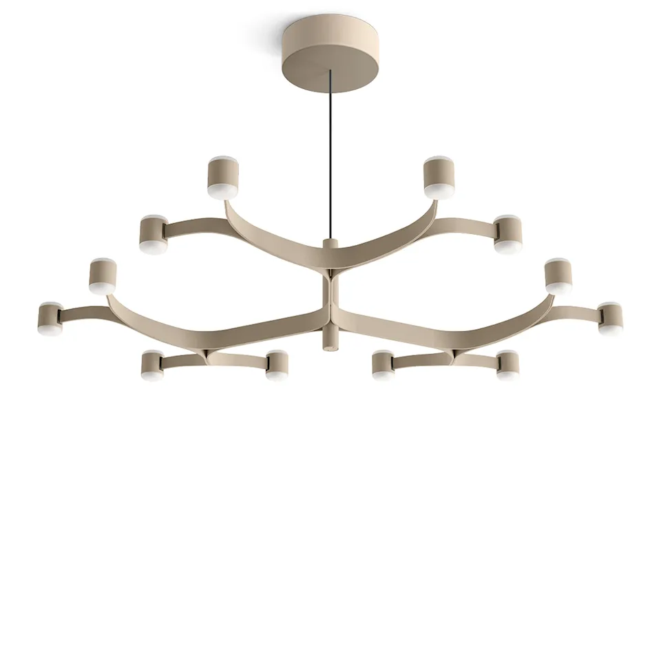 Fronda 12 Phase-Cut chandelier