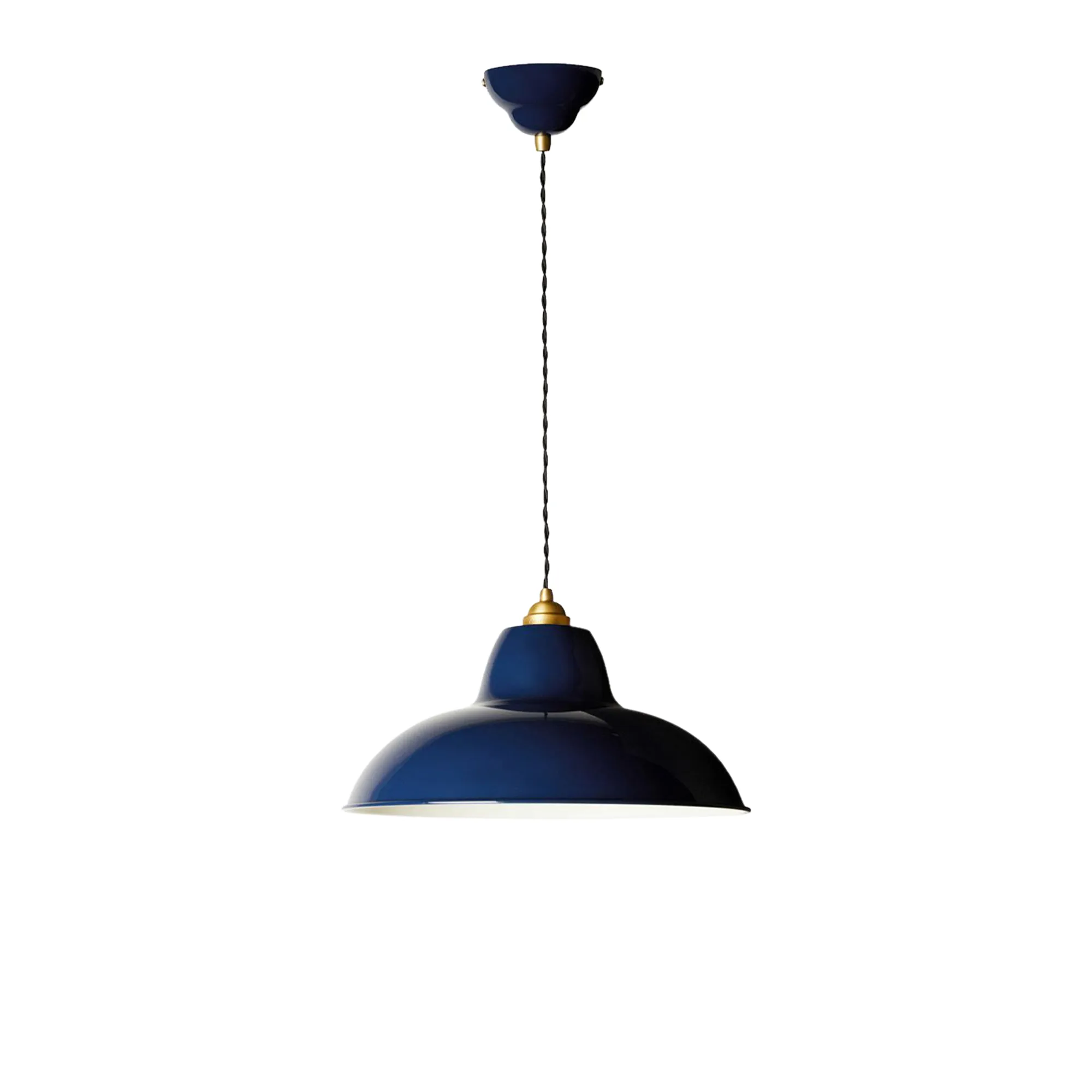Original 1227 Brass Midi Wide Pendant Lamp - 1