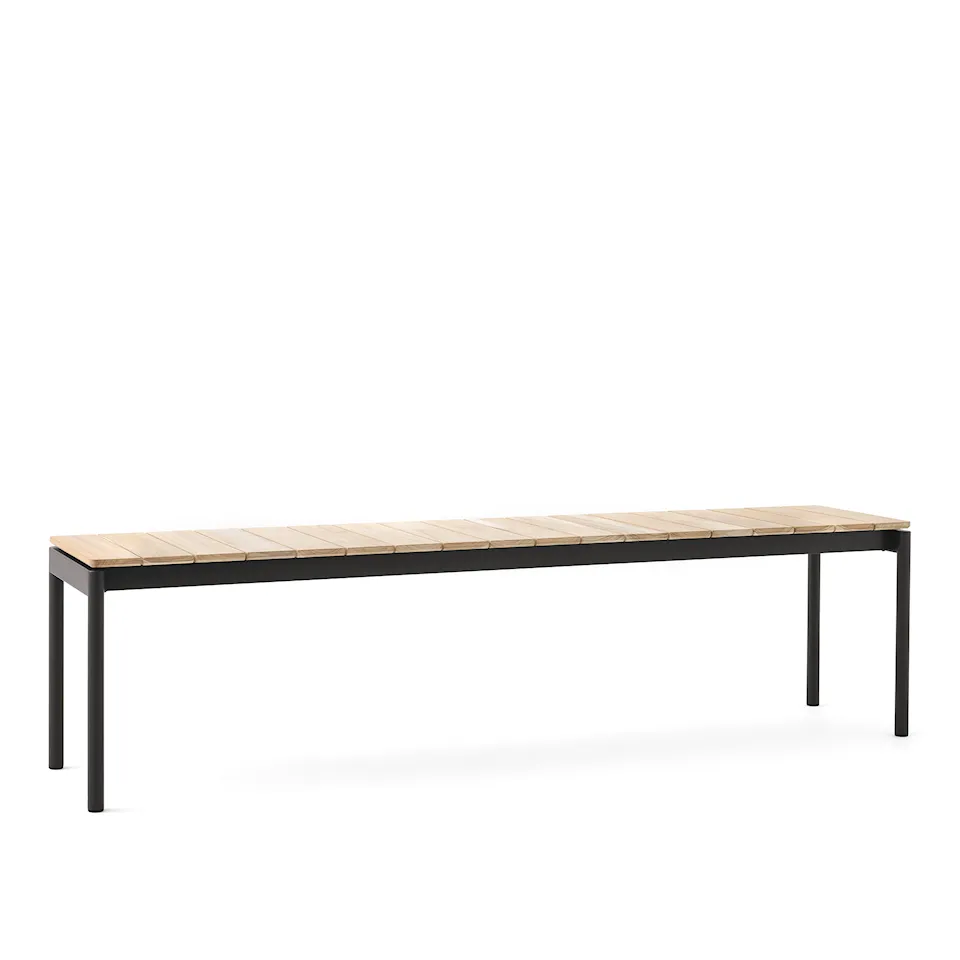 Ville Bench AV28, Large, 180x40 cm, Warm Black