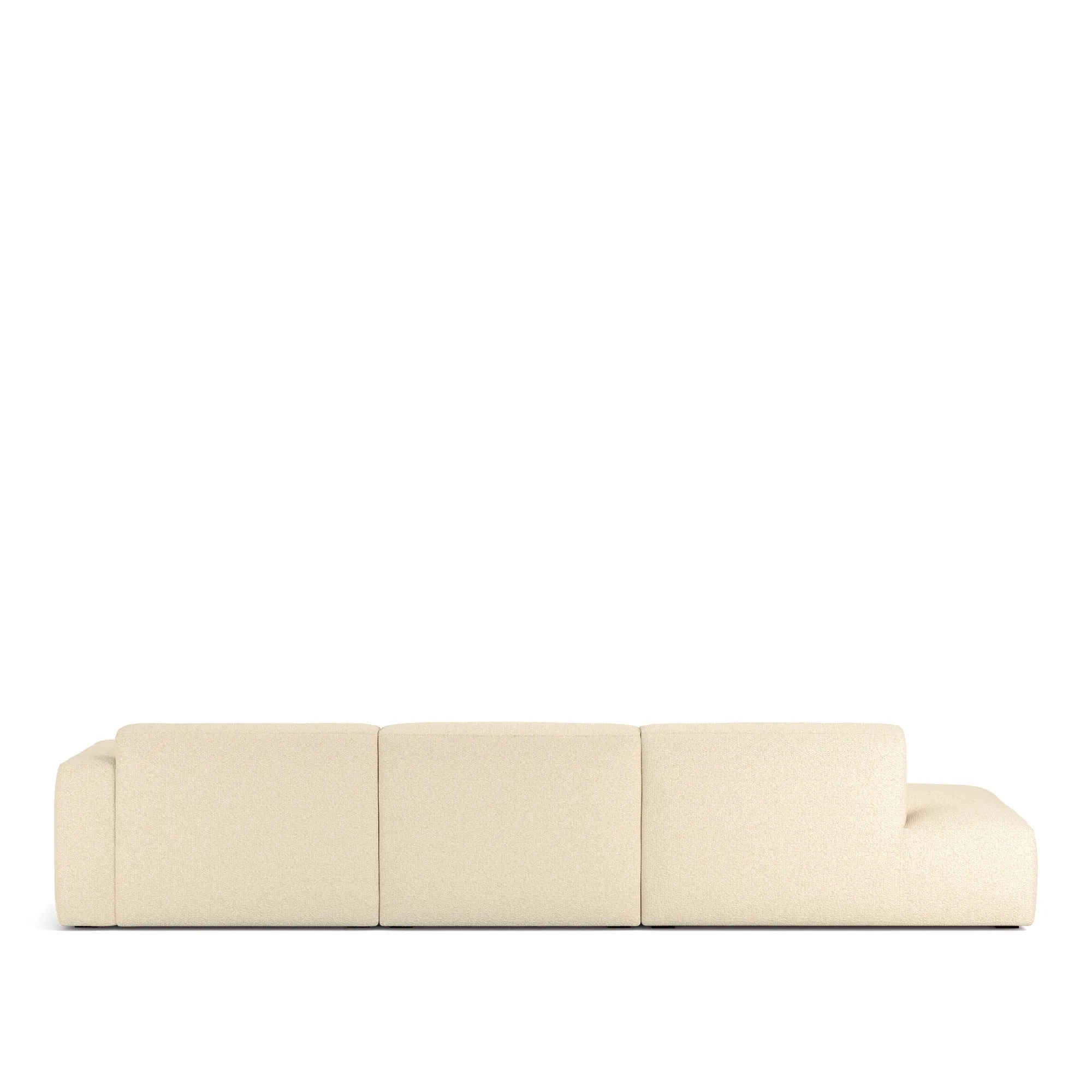 Brick 3-Seater Chaise Lounge Open End Left - 6