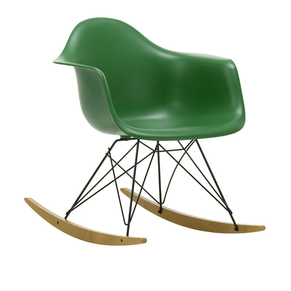 Eames RE Plastic Armchair RAR Basic Dark/Golden Maple