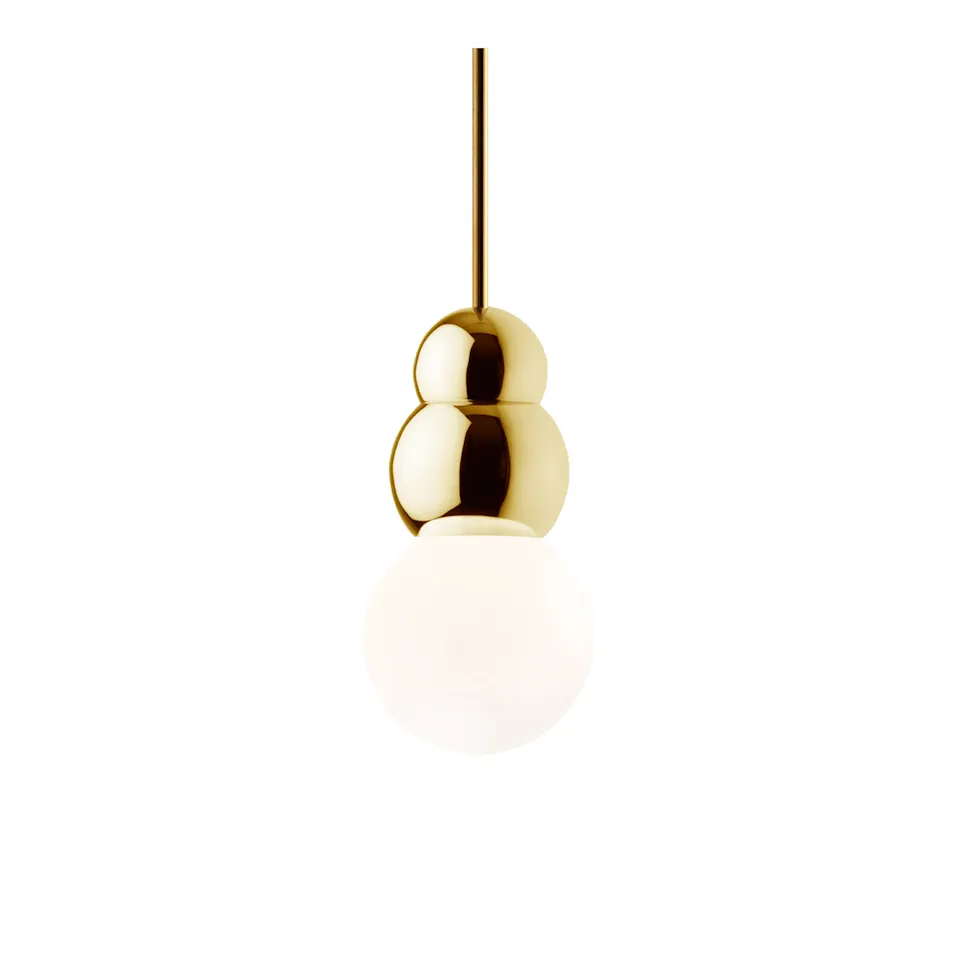 Ball Light Pendant Large Polished Brass