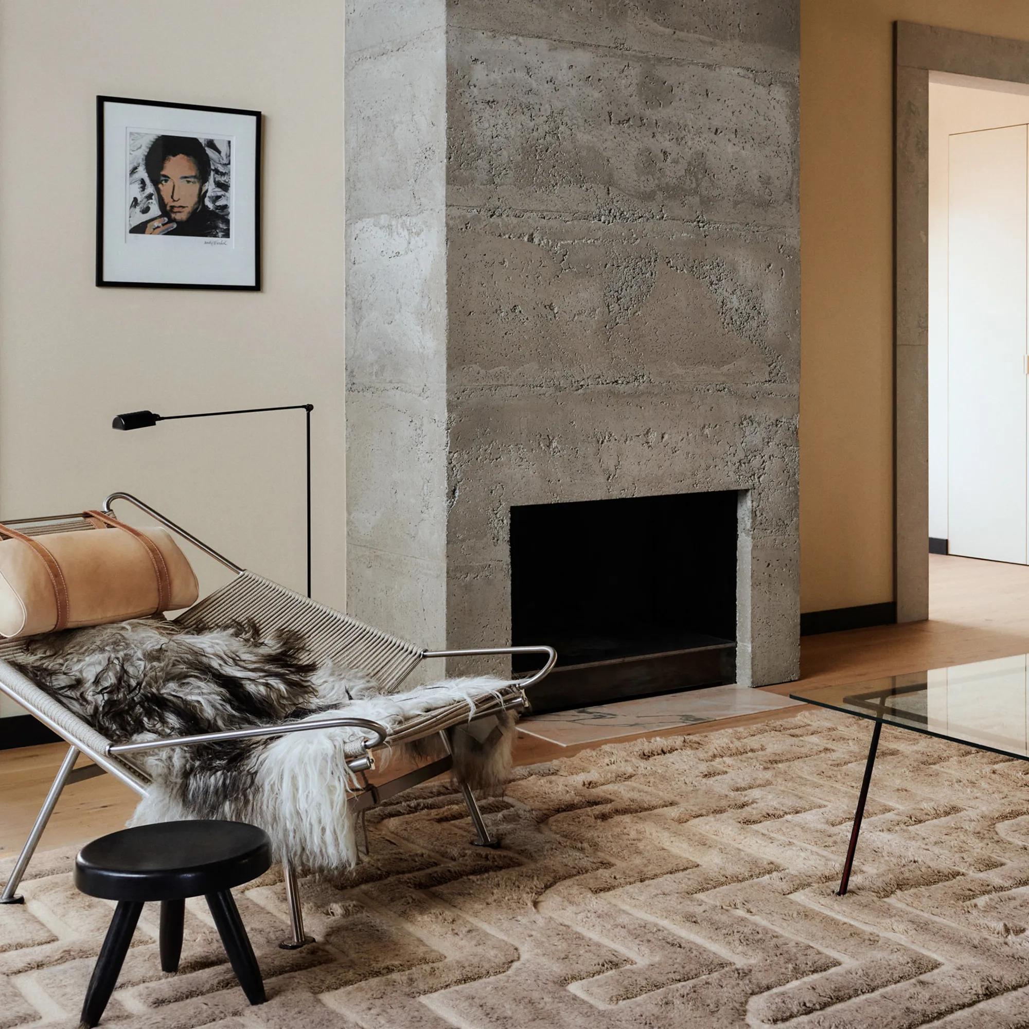 Boho 02 Taupe Mix wool rug - 2