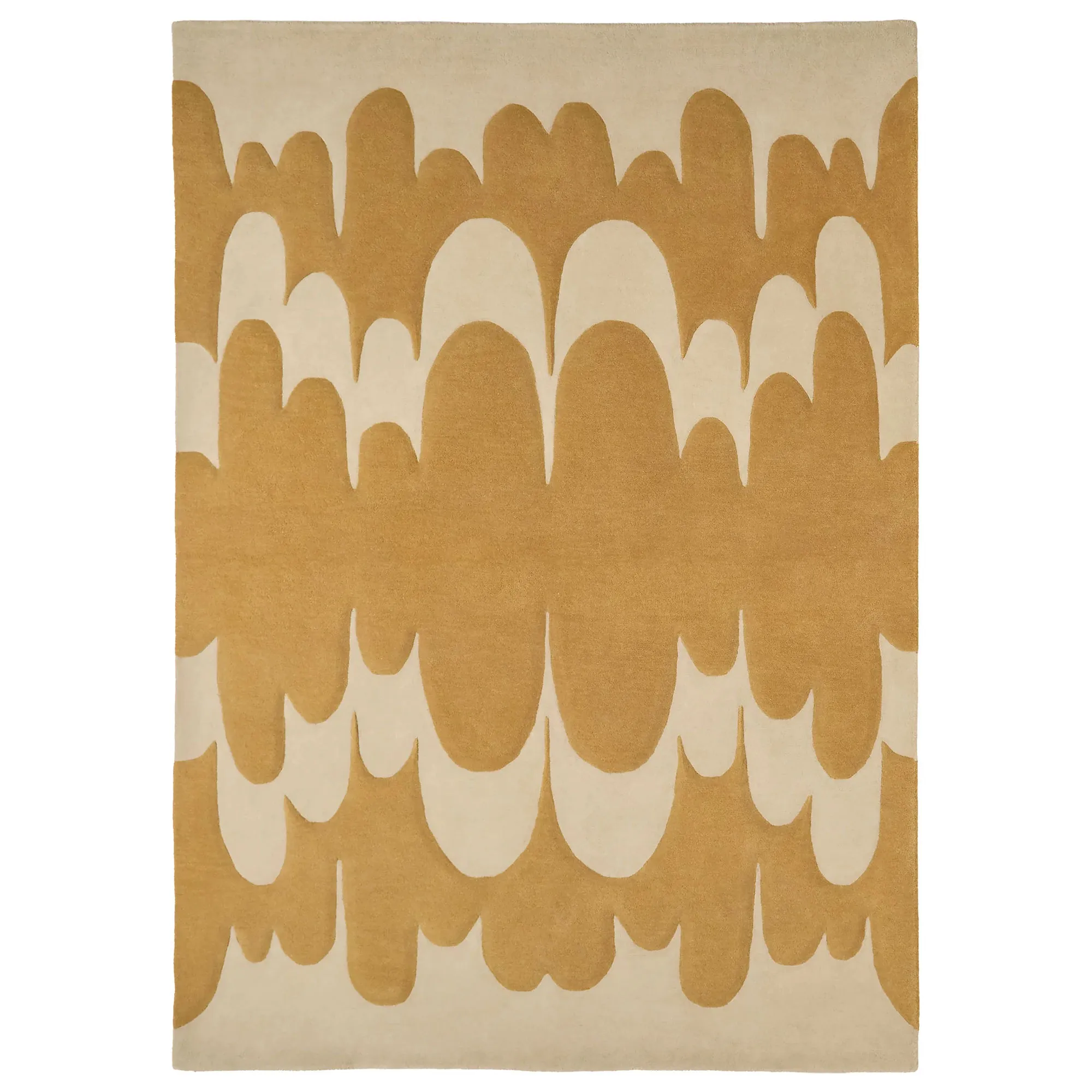 Lucia Eames Echo Ochre Wool Rug - 1