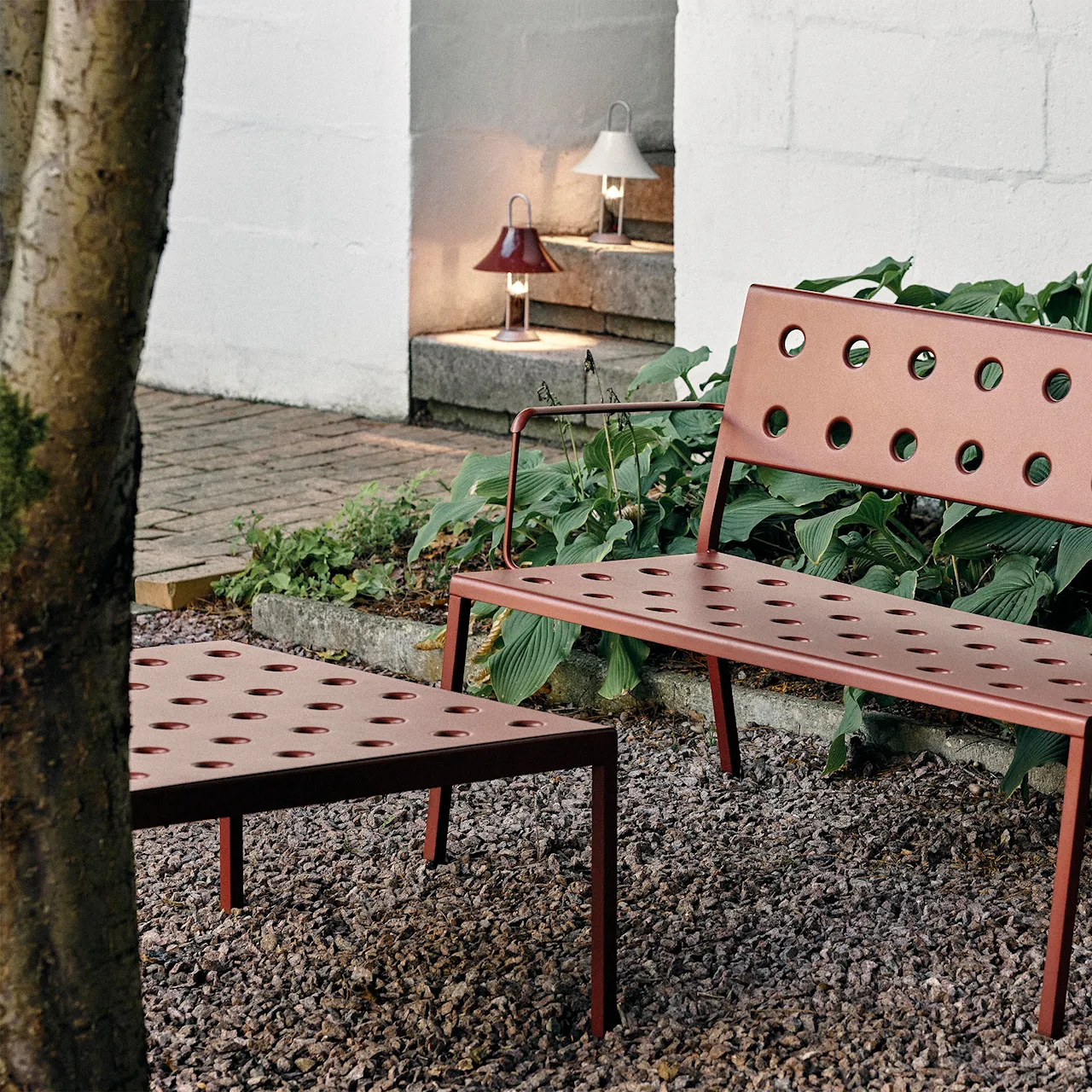 Balcony Low Table 75x76 cm / Chalk Beige