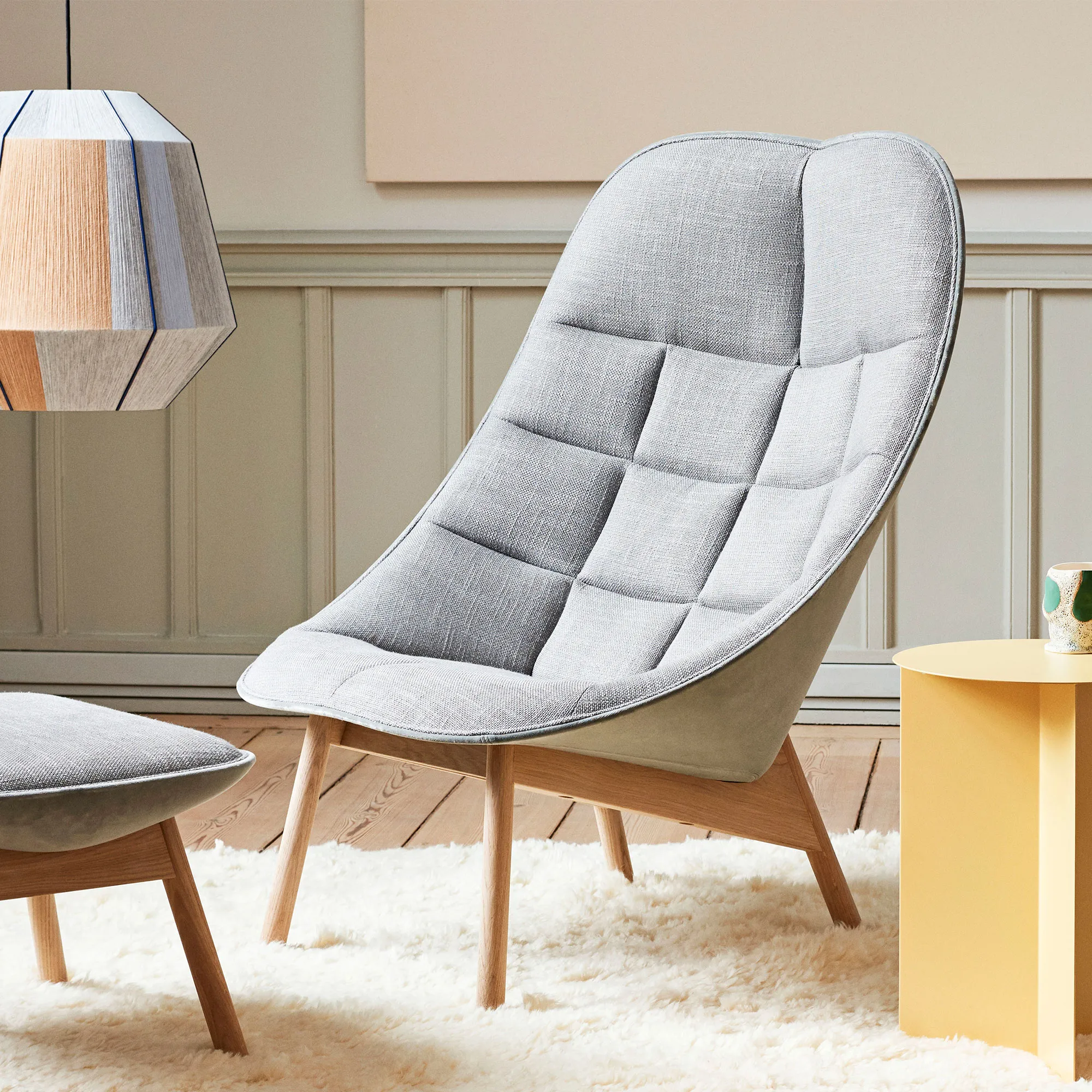 Uchiwa Quilted Lounge Chair