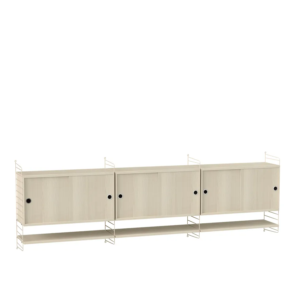 Stue reolsystem F ask/beige