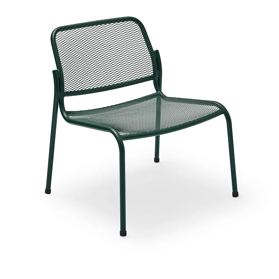 Mira Lounge Chair Steel/Hunter Green