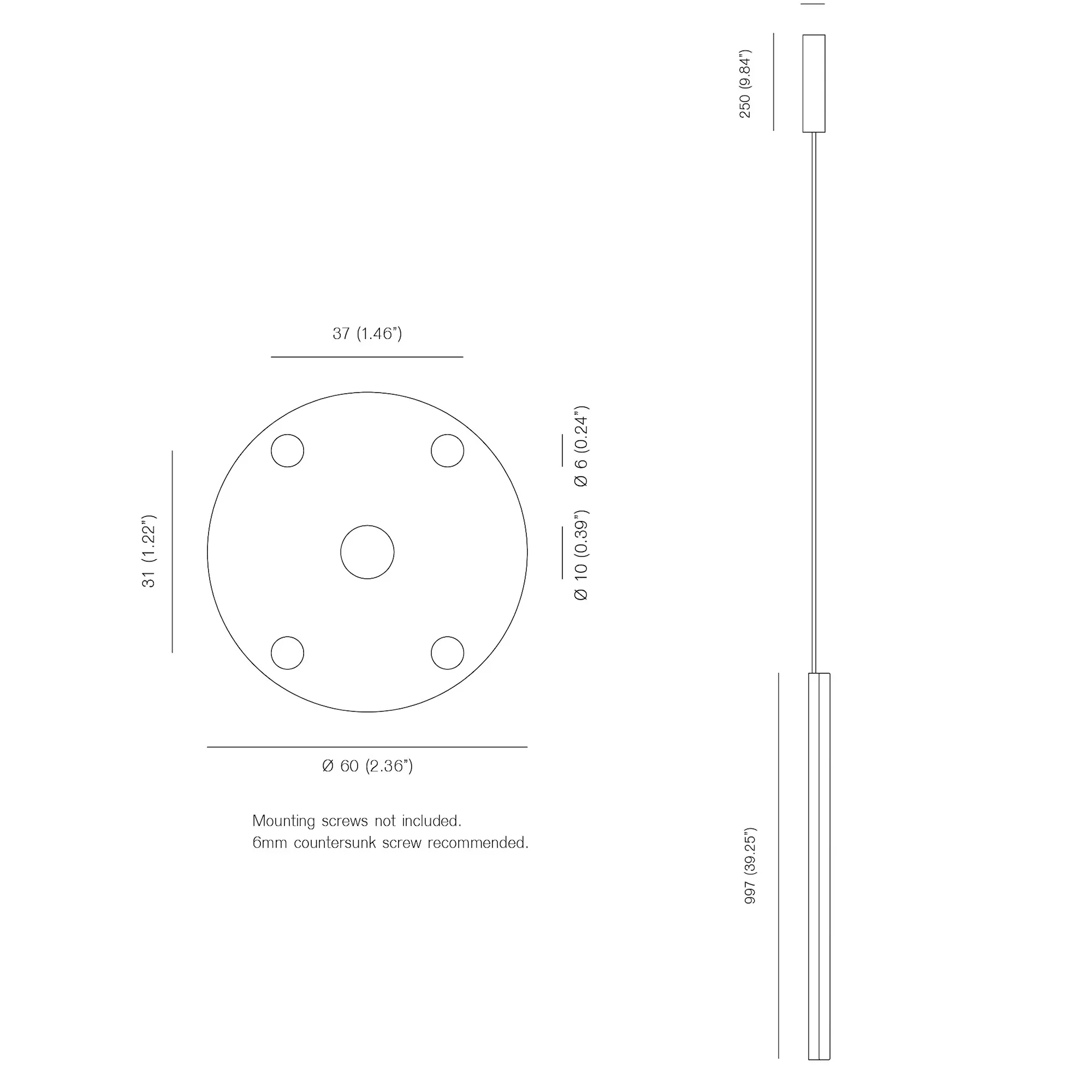 One Well Known Sequence Pendant 01 - Michael Anastassiades - Michael Anastassiades - NO GA