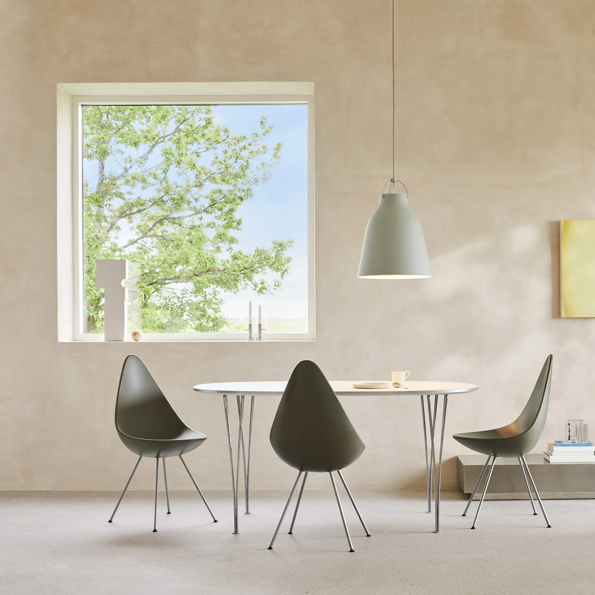 3110 Drop Chair Black - Fritz Hansen - Arne Jacobsen - NO GA