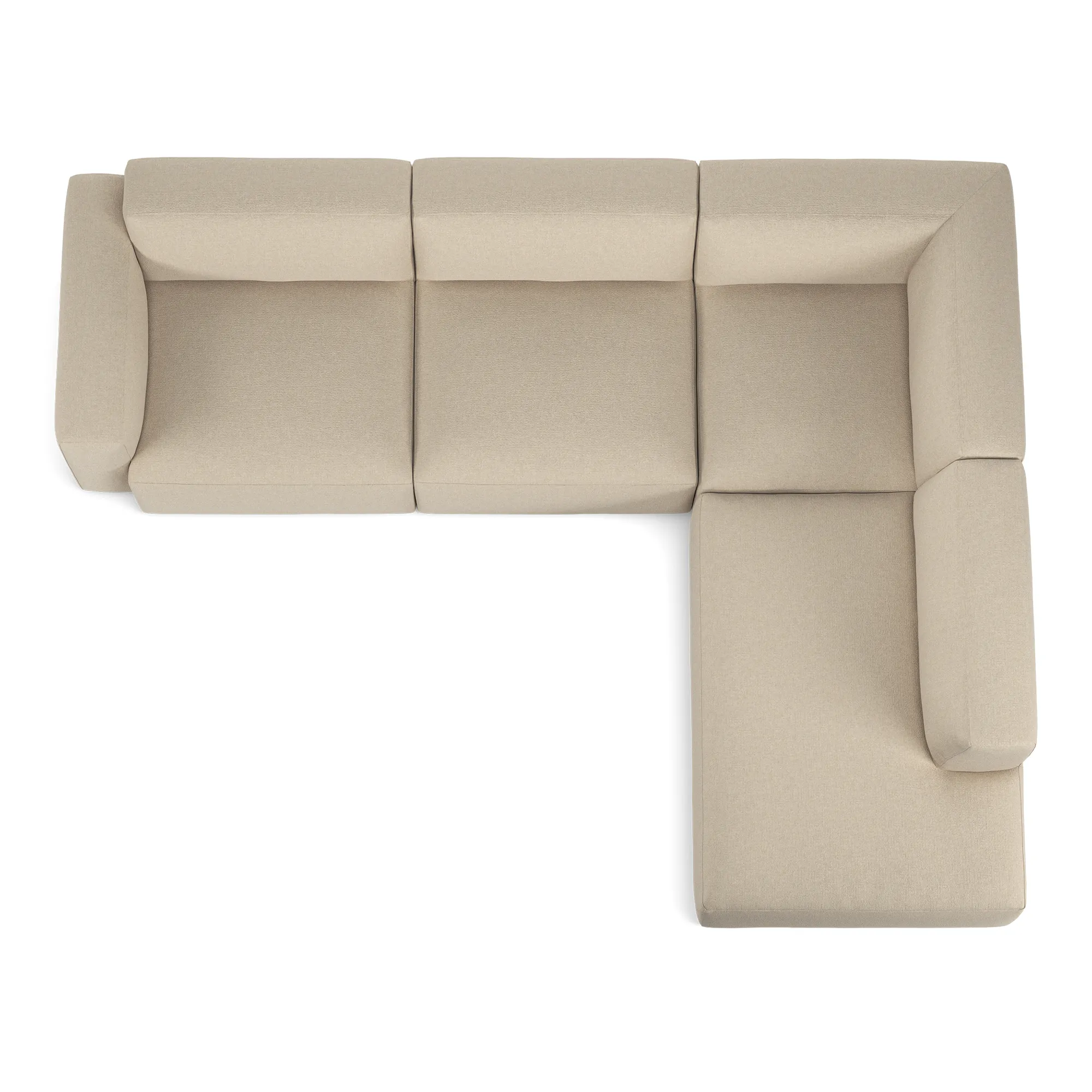 Brick 4-Seater Corner Open End Right - 8