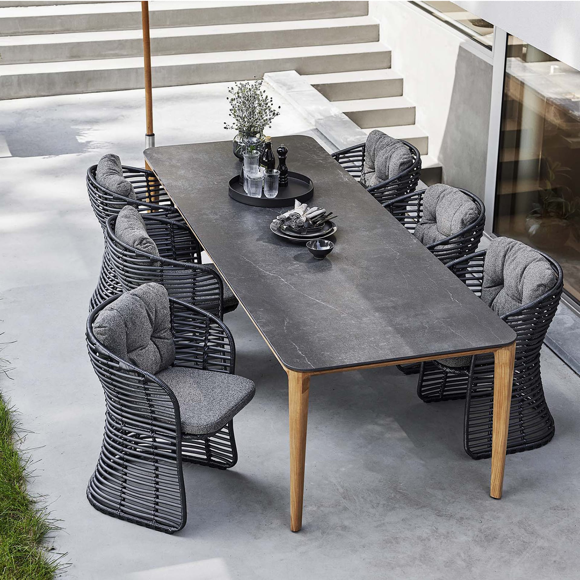 Aspect Table top Black Ceramic - Cane-Line - NO GA