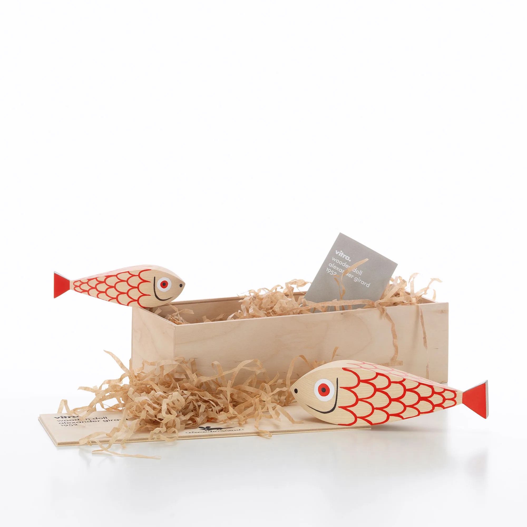 Wooden Dolls Mother Fish & Child