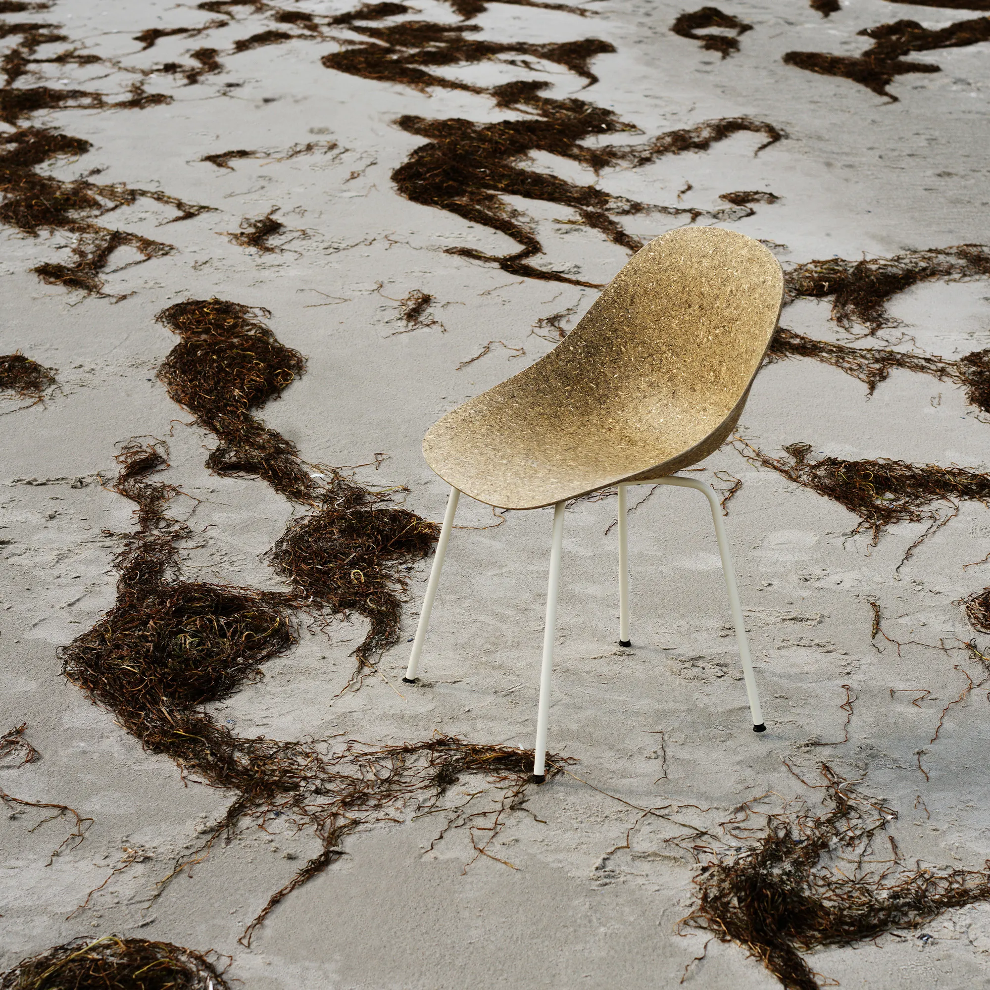 Mat Chair Cream Steel - 3