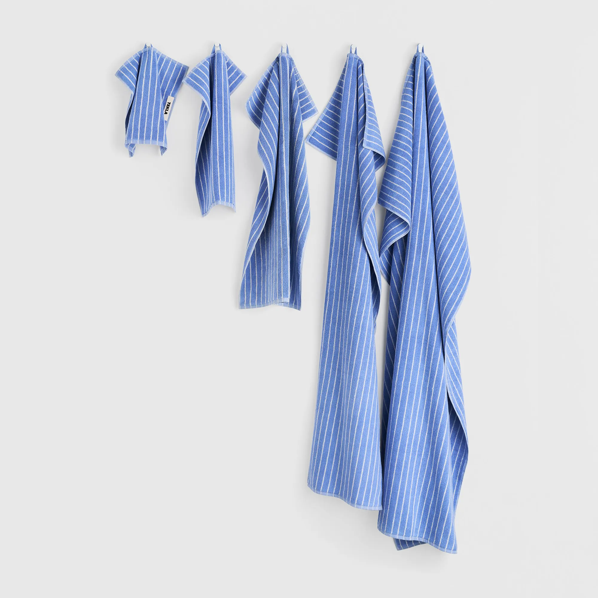 Terry Clear Blue Stripes handdoek - 3