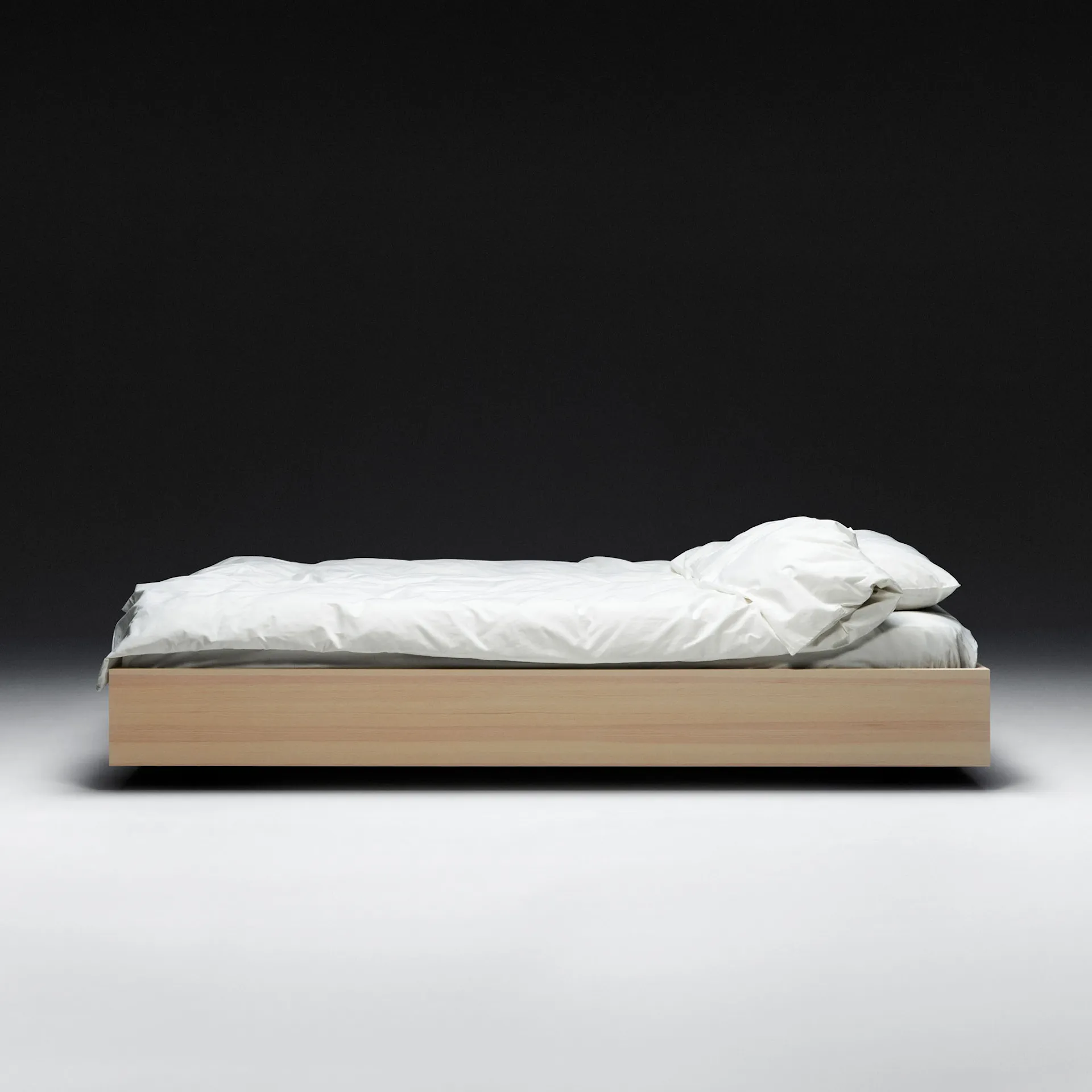 The Floating Bed V2 Natural White &amp; Bed Slats - Axel Wannberg - NO GA