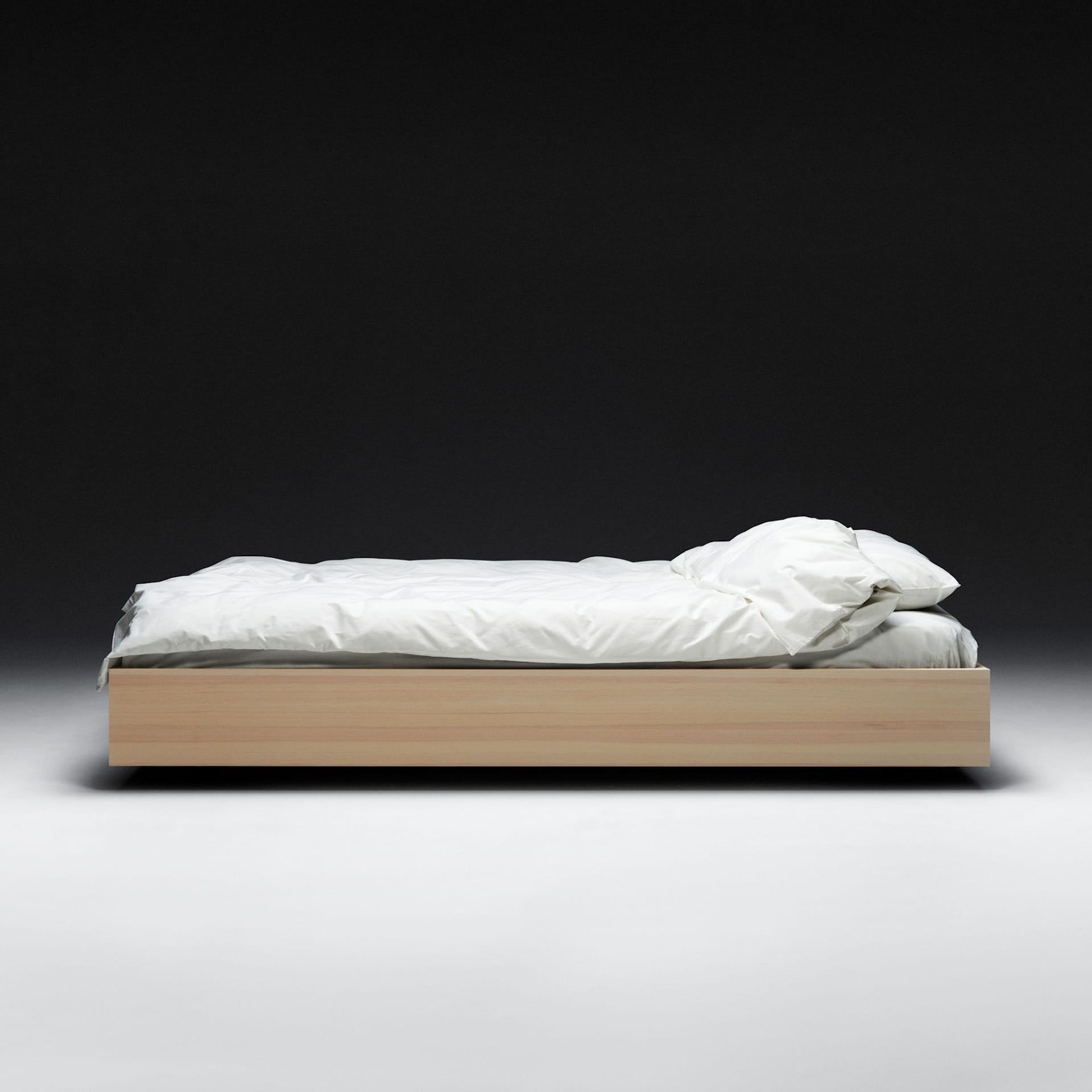 The Floating Bed V2 Natural White &amp; Bed Slats - Axel Wannberg - NO GA