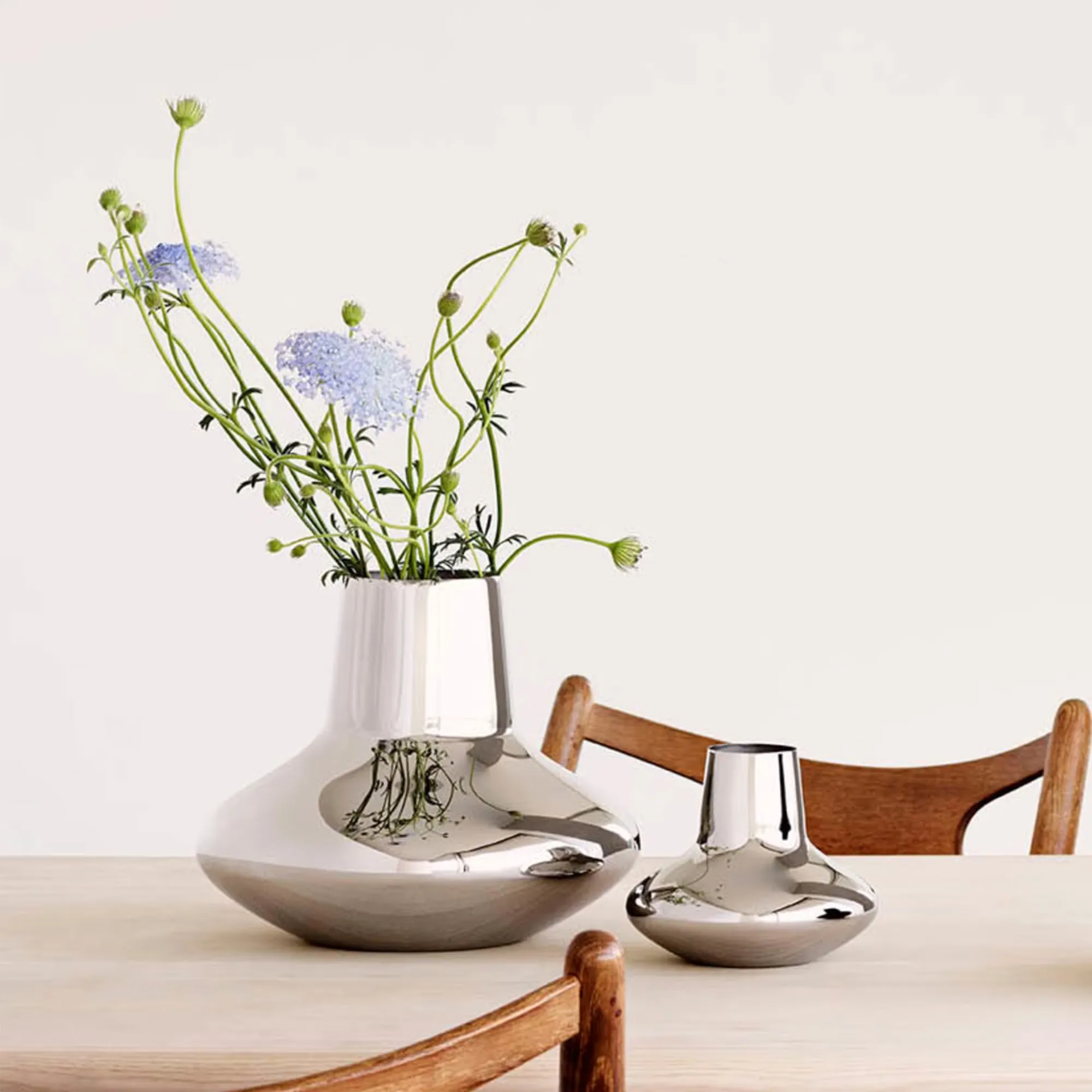 Henning Koppel vase i rustfrit stål - 3