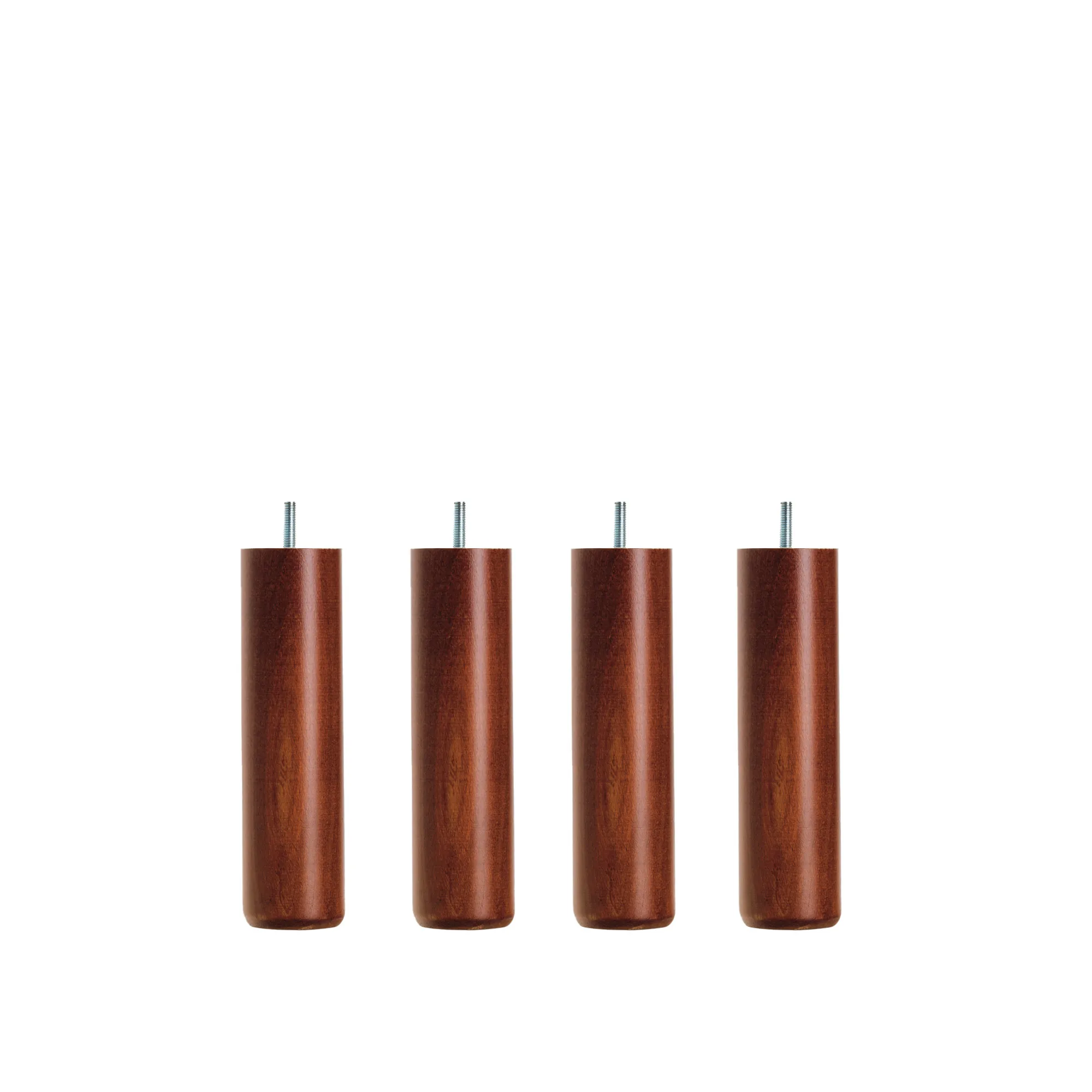 Dux SC Bed Leg Round Mahogany 4-pack - 1