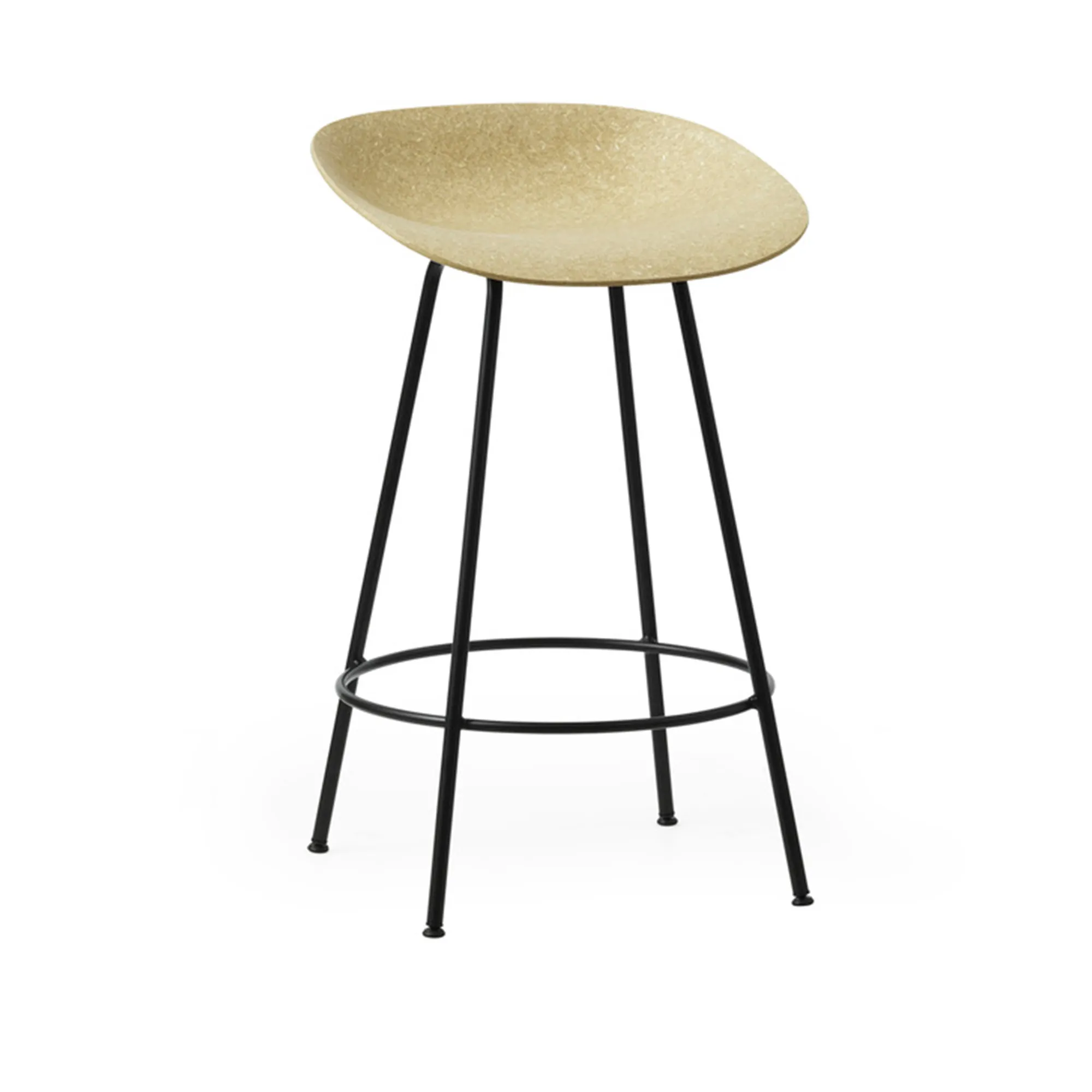 Mat Barstool 65 cm Black Steel - 4