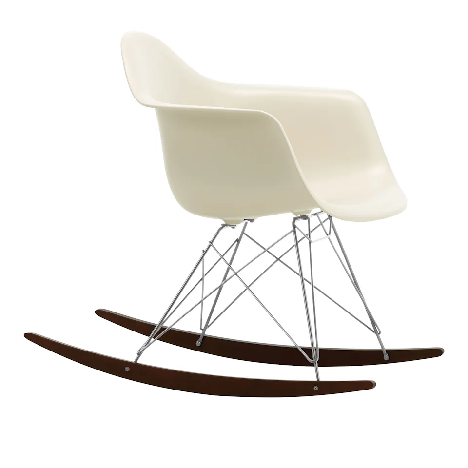 Eames RE Plastic Armchair RAR Chrome/Dark Maple