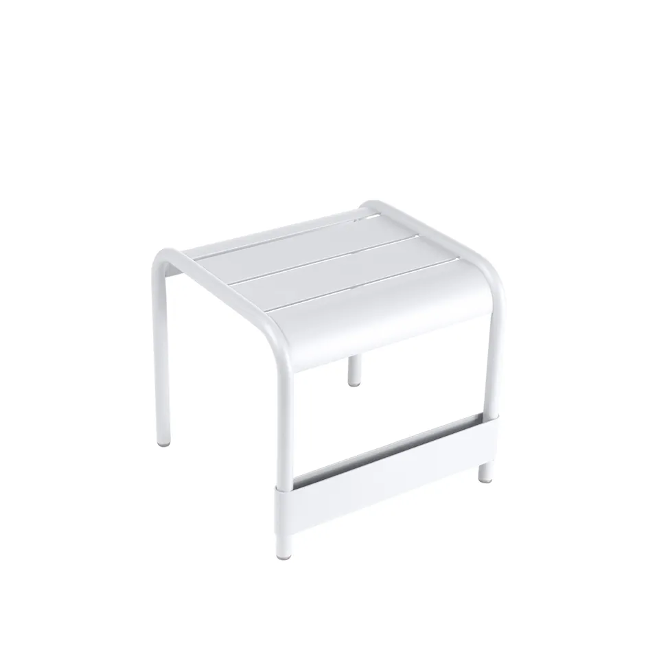 Luxembourg Small Low Table/Footrest, Cotton White