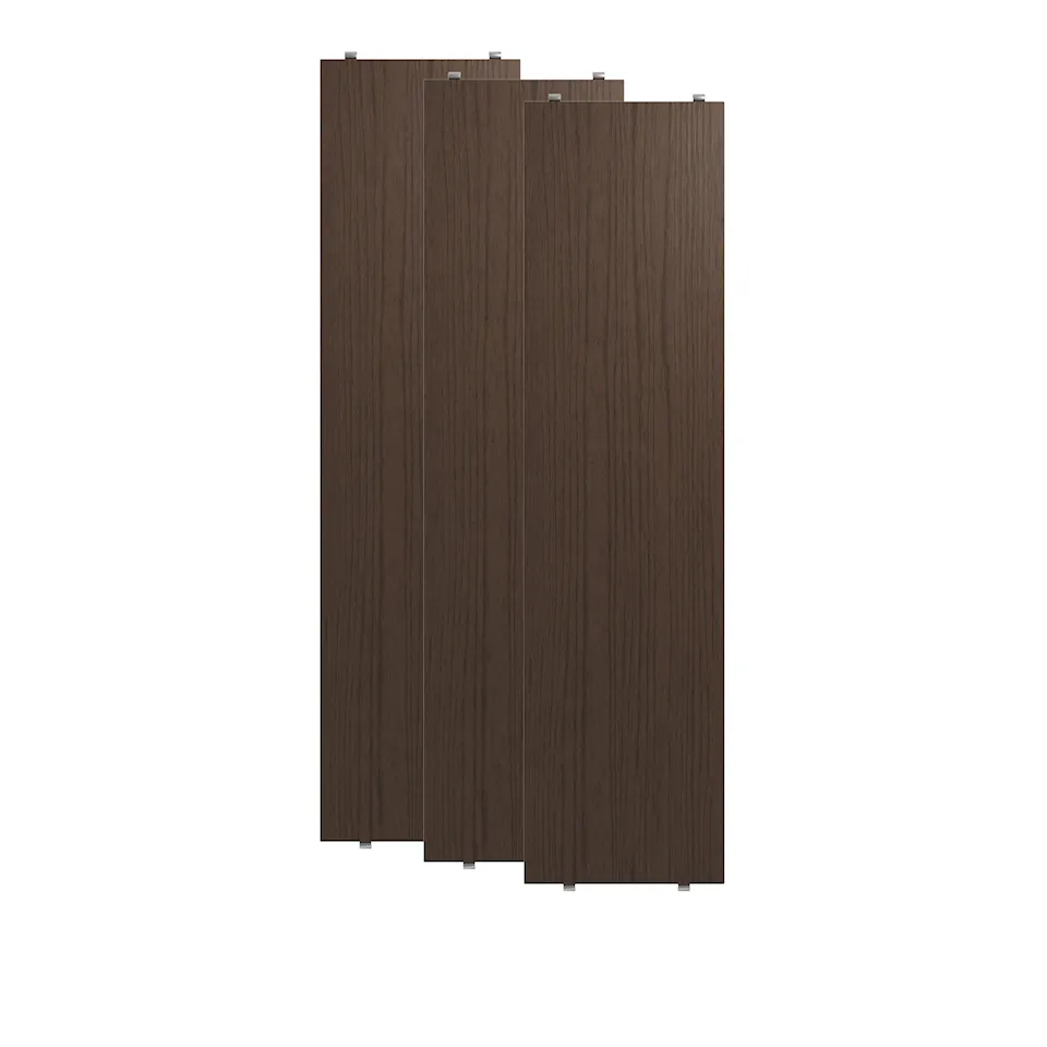 Shelves 78 x 20 cm 3-pack dark oak