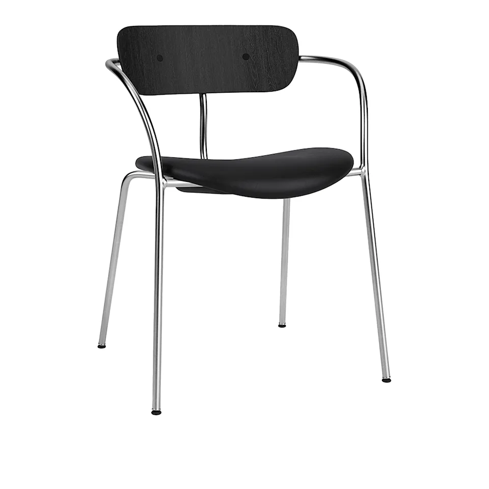 Pavilion Armchair AV4 seat upholstered chrome